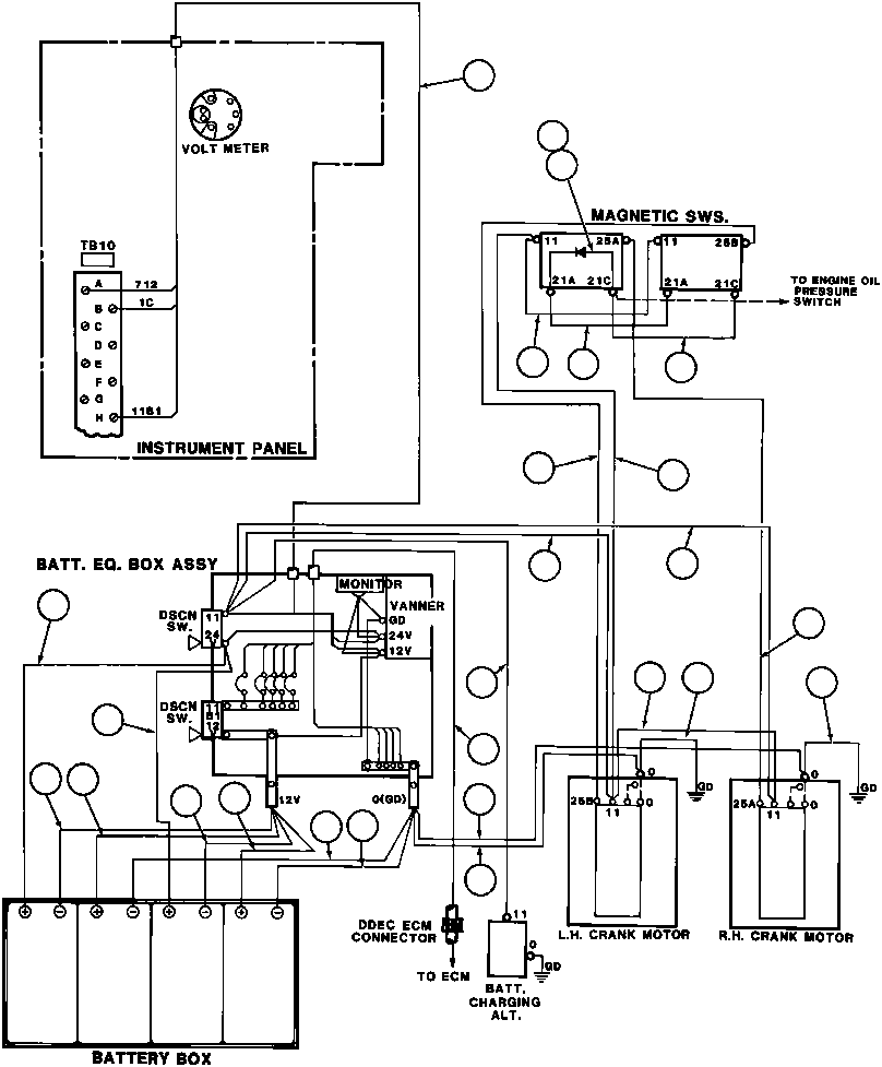 Komatsu parts book diagram for AFE43-AR 685E S/N 32278 BLAIR ATHOL: ELECTRIC STARTER INSTL (G.M.) - 3