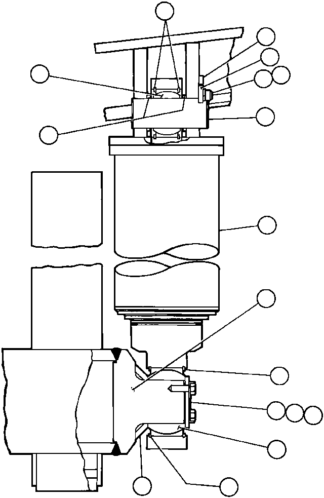 Komatsu parts book diagram for AFE43-AR 685E S/N 32278 BLAIR ATHOL: HOIST CYLINDER & MOUNTING