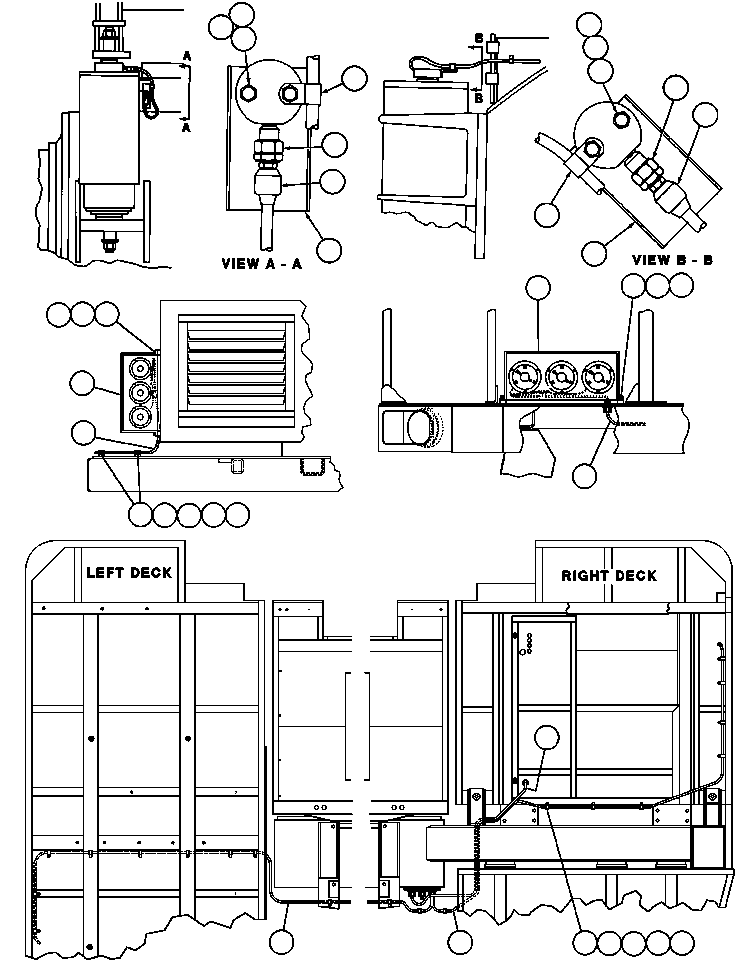 Komatsu parts book diagram for AFE43-AR 685E S/N 32278 BLAIR ATHOL: LOAD WEIGHING INSTL