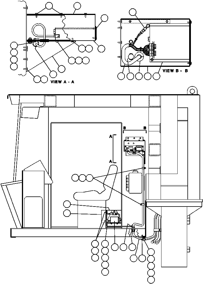 Komatsu parts book diagram for AFE43-AR 685E S/N 32278 BLAIR ATHOL: LOAD WEIGHING INSTL - 1