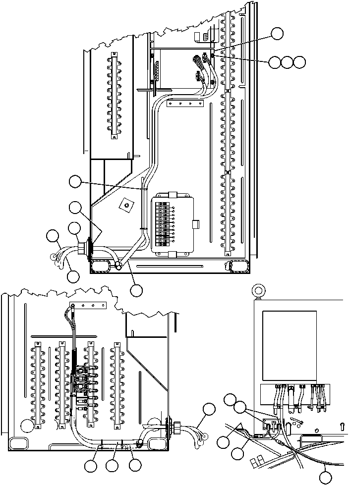 Komatsu parts book diagram for AFE43-AR 685E S/N 32278 BLAIR ATHOL: PAYLOAD WIRING INSTL