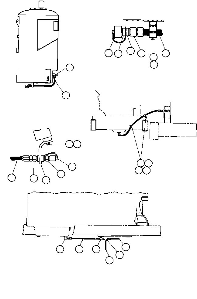 Komatsu parts book diagram for AFE43-AR 685E S/N 32278 BLAIR ATHOL: FAST OIL CHANGE INSTL (BD0493)