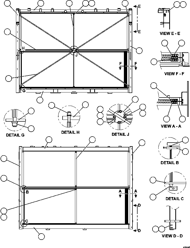 Komatsu parts book diagram for AFE57-FS 830E-1AC S/N A30723 - A30726    ISLA RIESCO: LOW & HIGH TEMPERATURE CORES