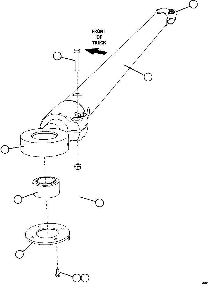 Komatsu parts book diagram for AFE57-FS 830E-1AC S/N A30723 - A30726    ISLA RIESCO: TIE ROD