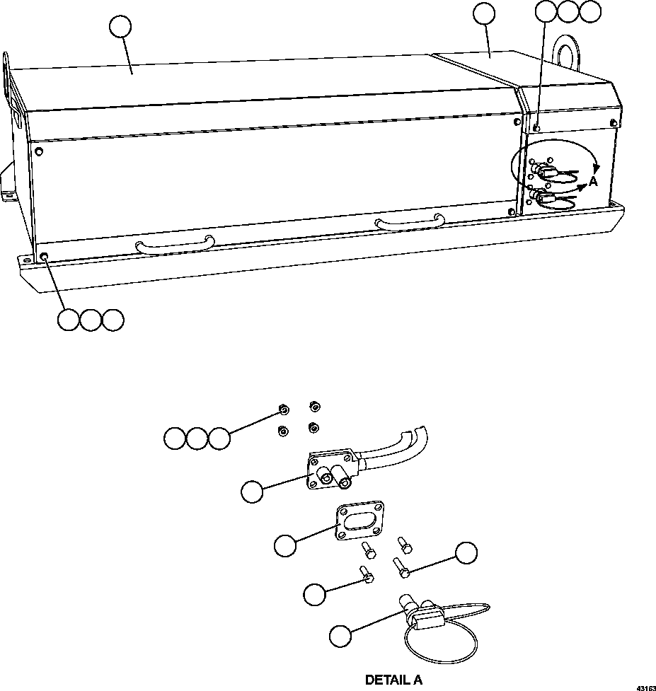 Komatsu parts book diagram for AFE57-FS 830E-1AC S/N A30723 - A30726    ISLA RIESCO: BATTERY BOX    1/6