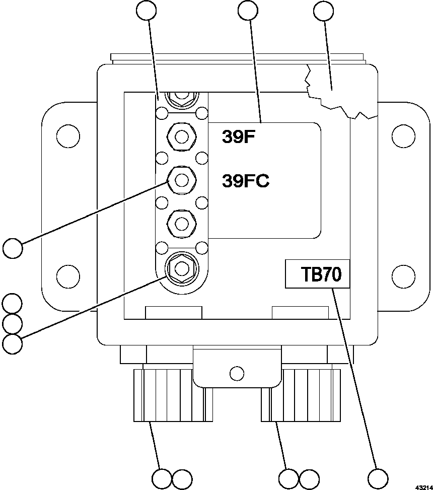 Komatsu parts book diagram for AFE57-FS 830E-1AC S/N A30723 - A30726    ISLA RIESCO: JUNCTION BOX ASSEMBLY - RH      XB6870