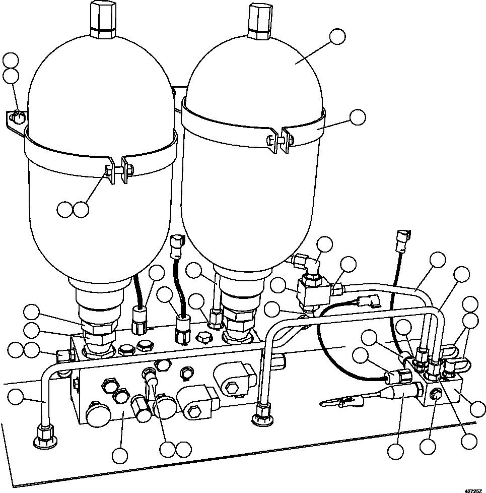 Komatsu parts book diagram for AFE57-FS 830E-1AC S/N A30723 - A30726    ISLA RIESCO: HYDRAULIC CABINET  3/4