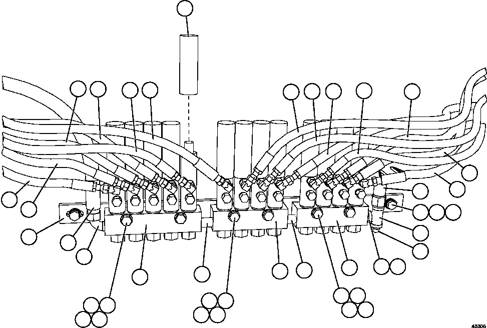 Komatsu parts book diagram for AFE57-FS 830E-1AC S/N A30723 - A30726    ISLA RIESCO: AUTOMATIC LUBRICATION - REAR AXLE   2/3