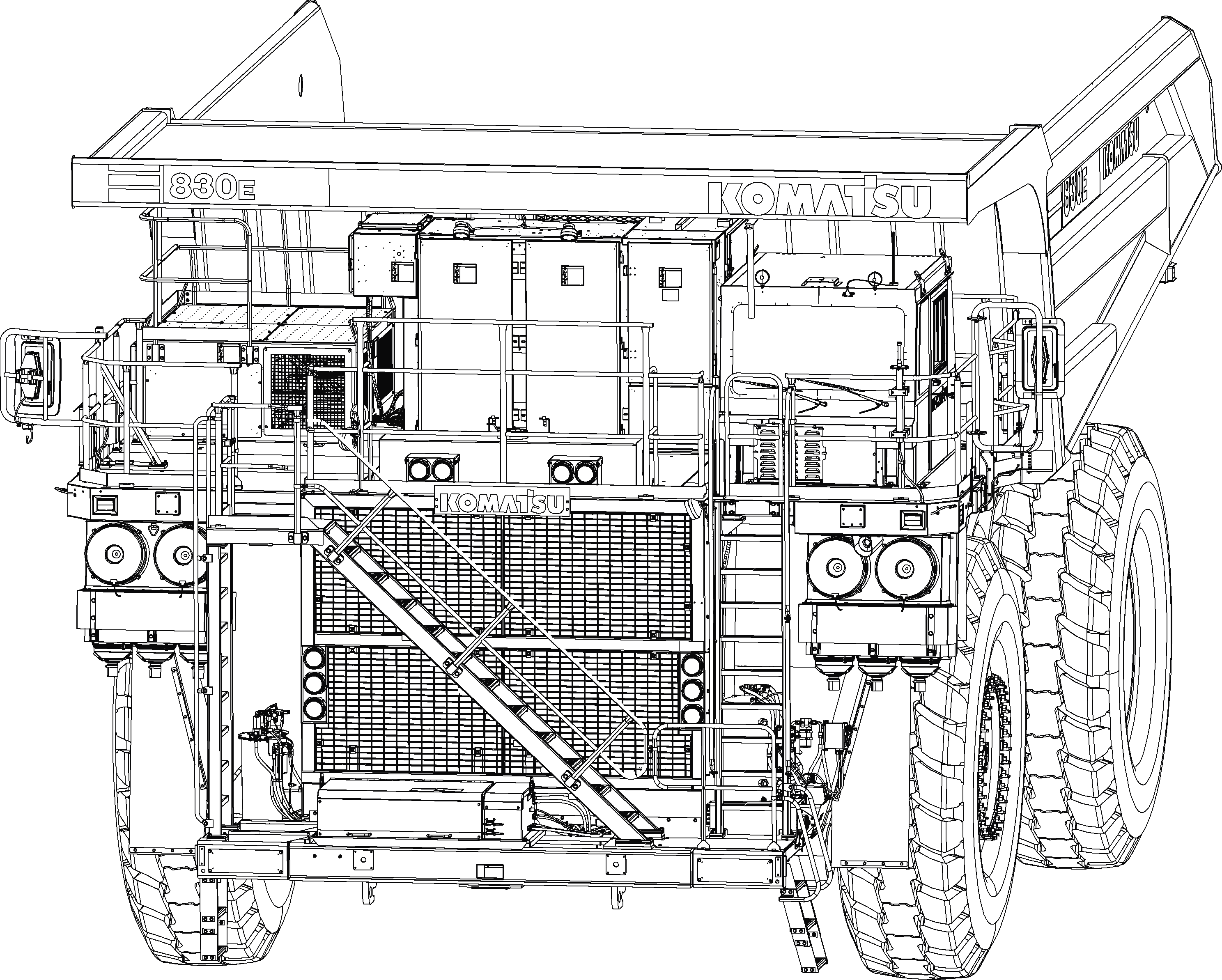 Dump Trucks Komatsu / AFE NEW / AFE57-KD 830E-1AC S/N A41127 - A41134  EPSA(afe57-kd)
