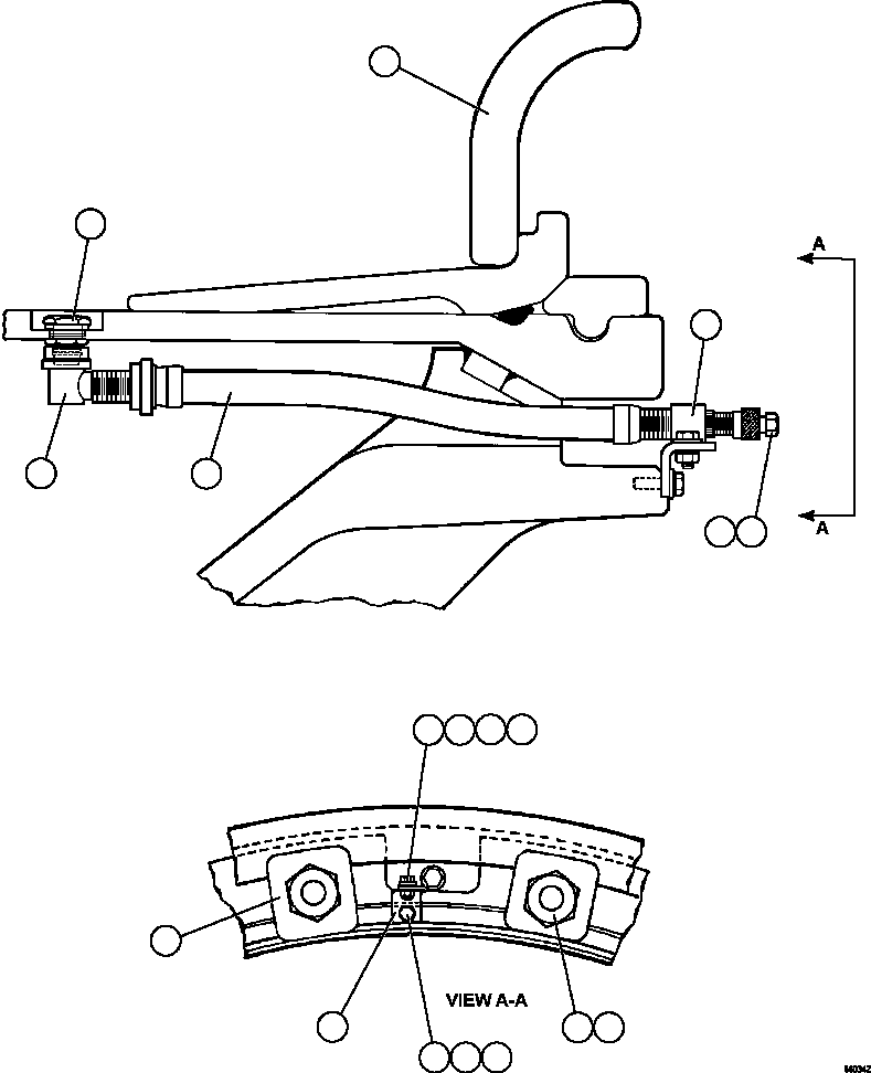 Komatsu parts book diagram for AFE57-KE 830E-1AC S/N A41140 - A41141  KBI: FRONT WHEEL INSTALLATION