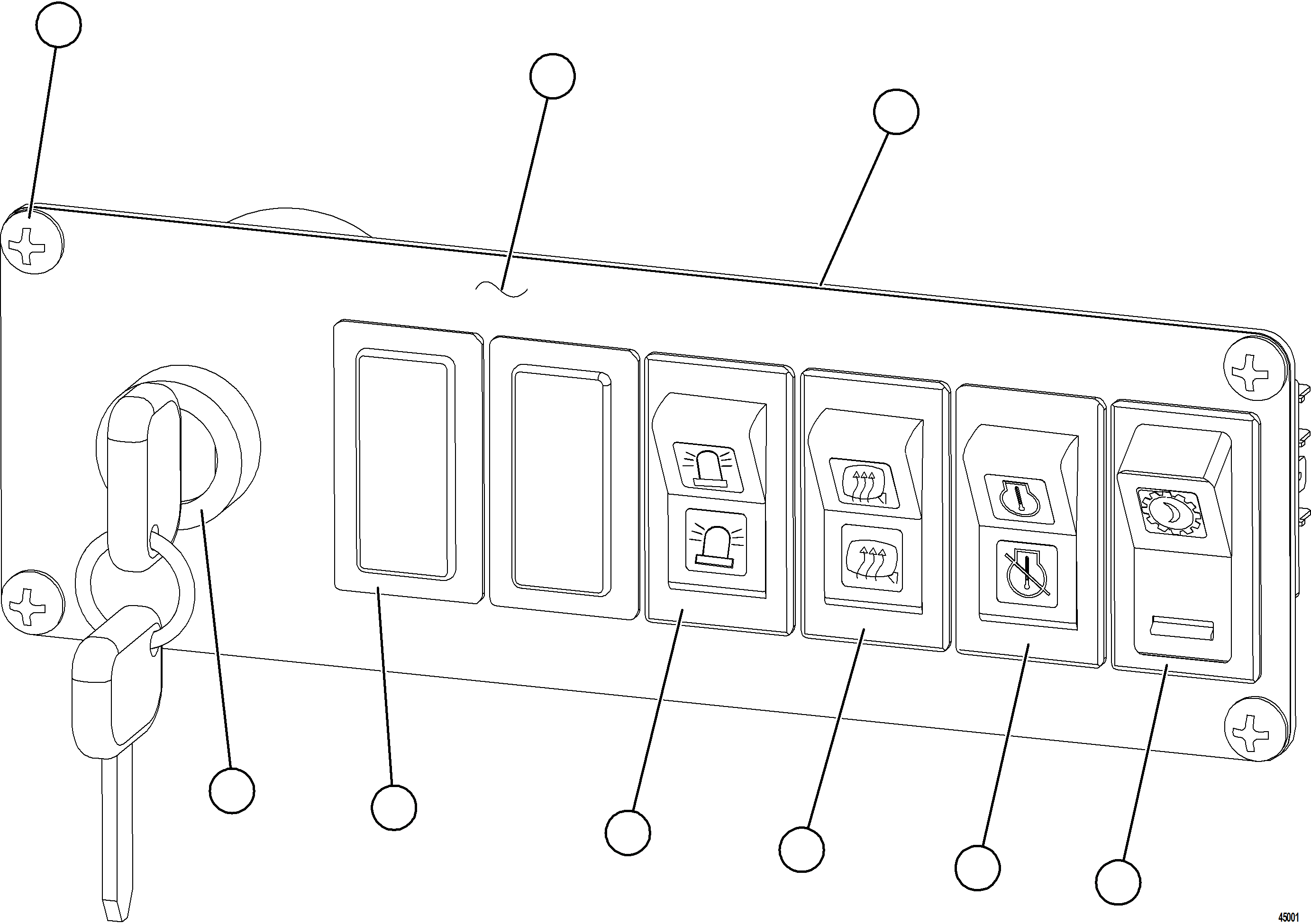 Komatsu parts book diagram for AFE57-KE 830E-1AC S/N A41140 - A41141  KBI: LOWER RH DASH MODULE