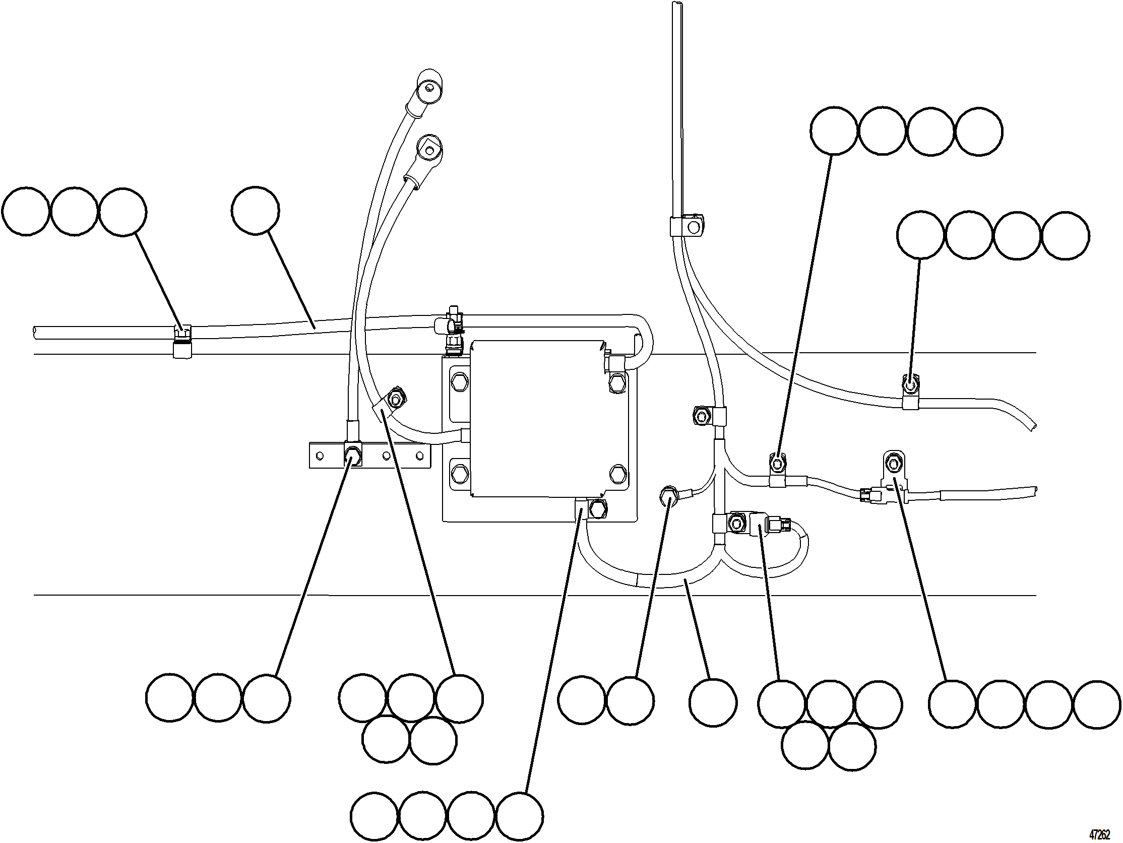 Komatsu parts book diagram for AFE57-KE 830E-1AC S/N A41140 - A41141  KBI: STARTING SYSTEM WIRING    2/4