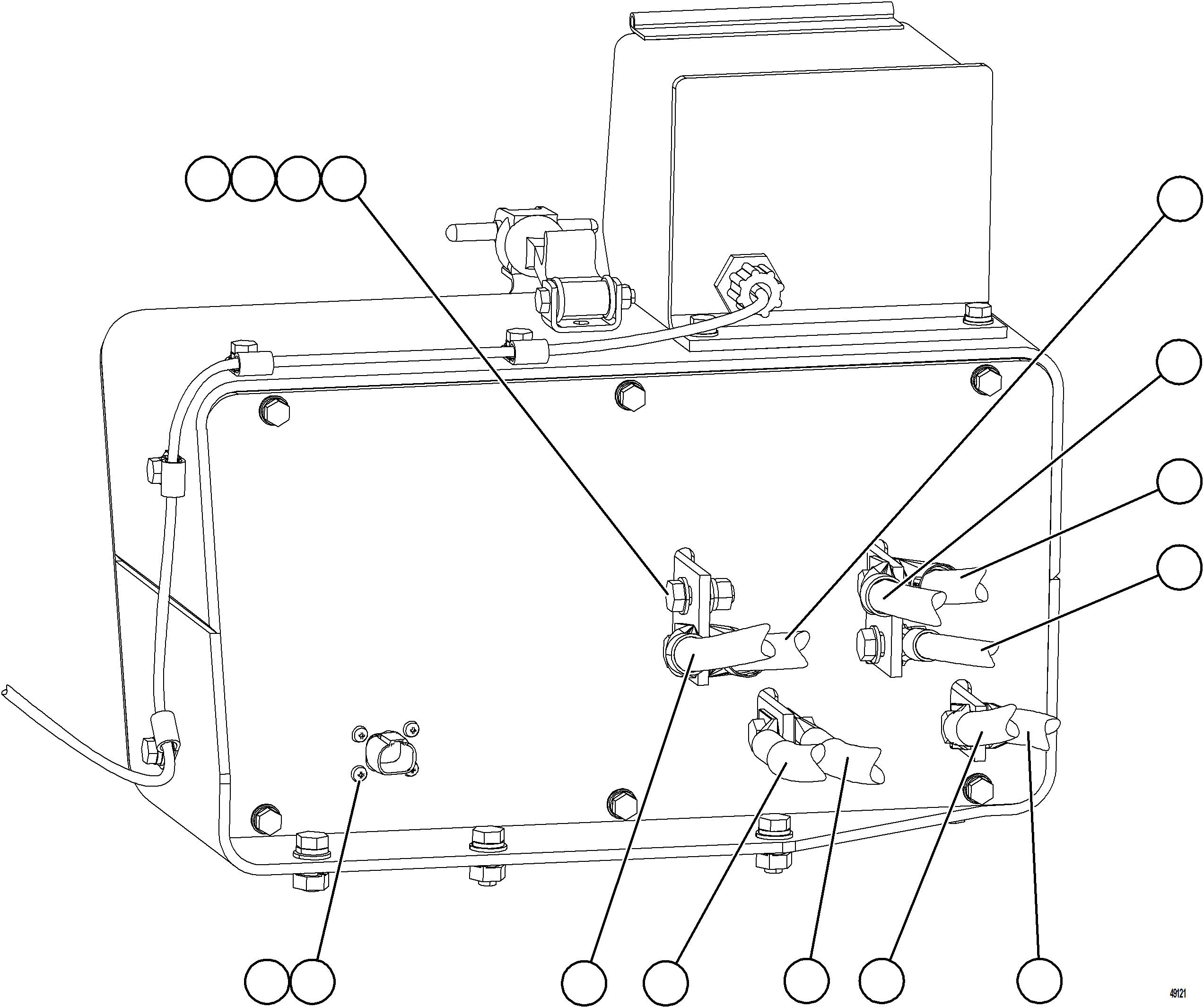 Komatsu parts book diagram for AFE57-KE 830E-1AC S/N A41140 - A41141  KBI: ISOLATION BOX WIRING    2/3