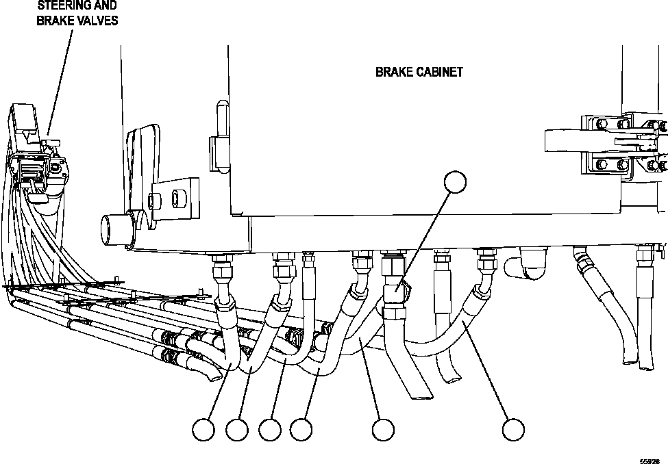Komatsu parts book diagram for AFE57-KE 830E-1AC S/N A41140 - A41141  KBI: CAB PIPING    2/2