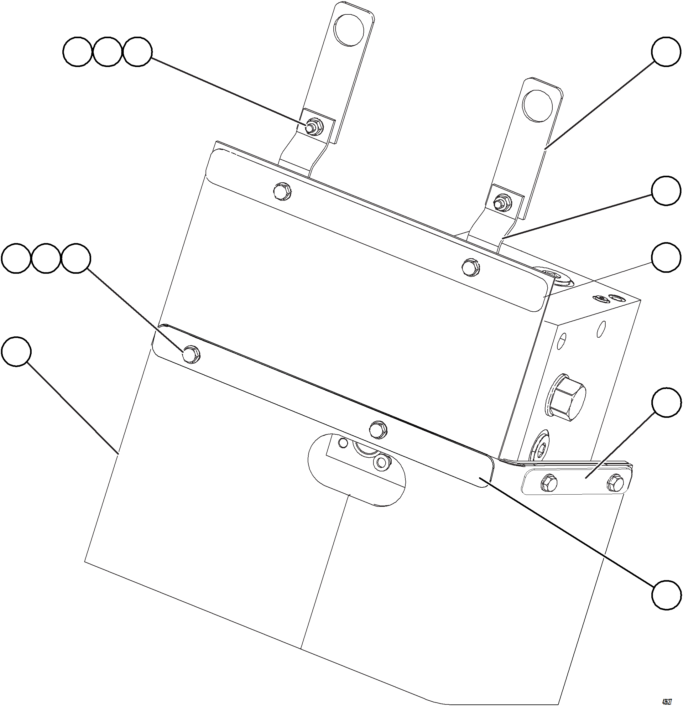 Komatsu parts book diagram for AFE57-KE 830E-1AC S/N A41140 - A41141  KBI: BLEEDDOWN MANIFOLD MUD FLAP