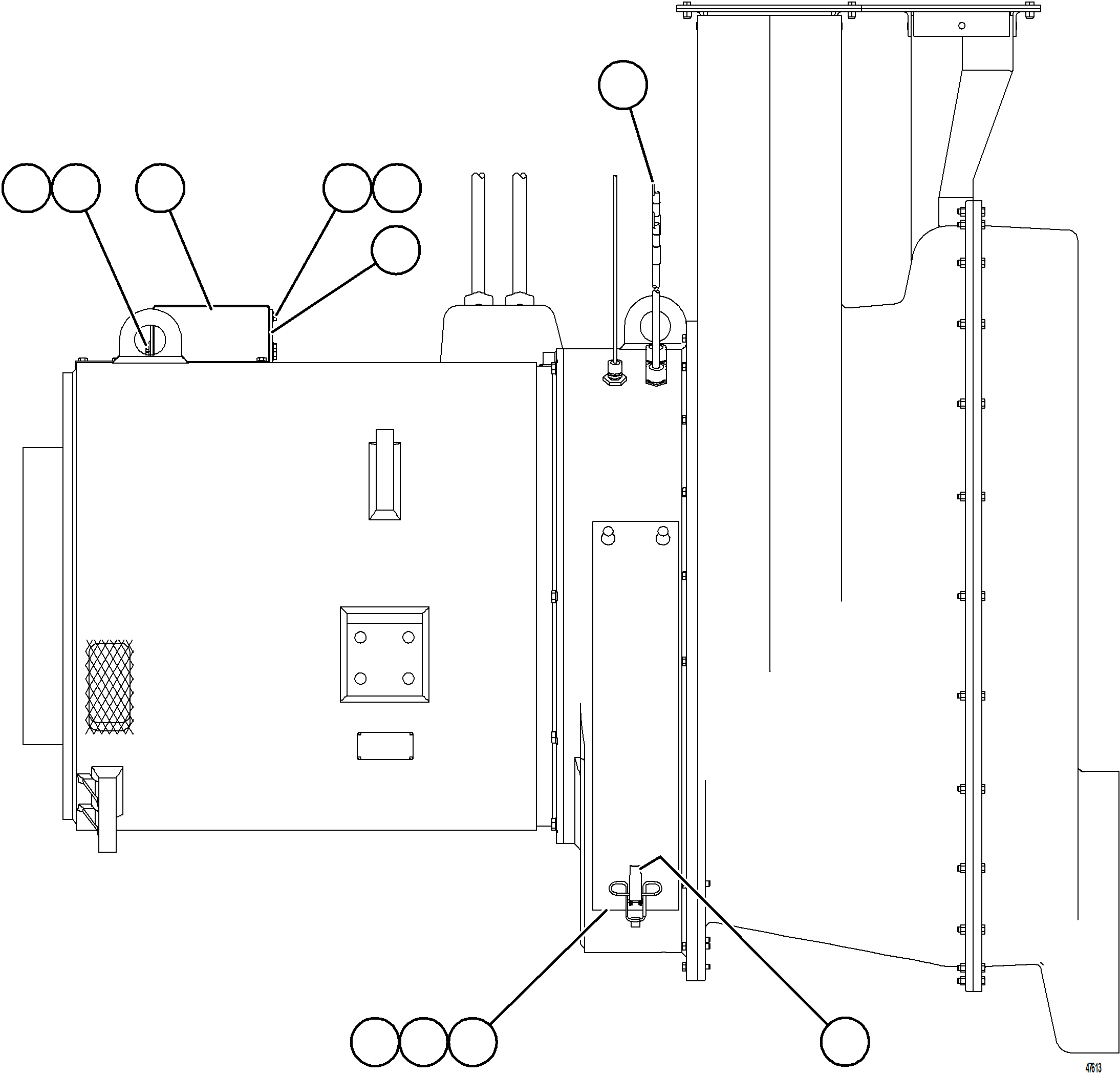 Komatsu parts book diagram for AFE57-KE 830E-1AC S/N A41140 - A41141  KBI: ALTERNATOR/BLOWER ASSEMBLY    58E-06-07203