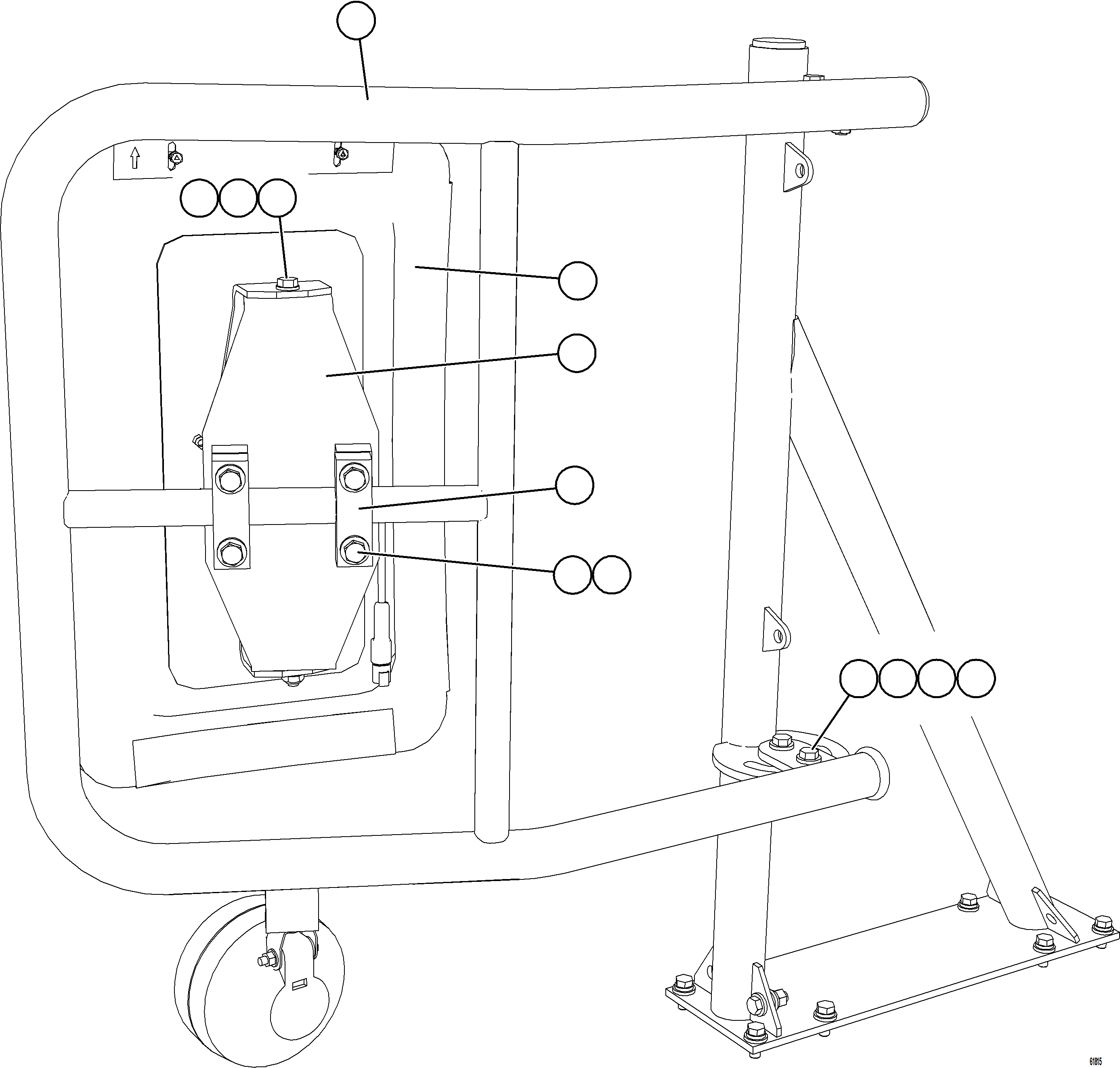 Komatsu parts book diagram for AFE57-KF 830E-1AC S/N A41142  MODERN MACHINERY: RH MIRROR INSTALLATION