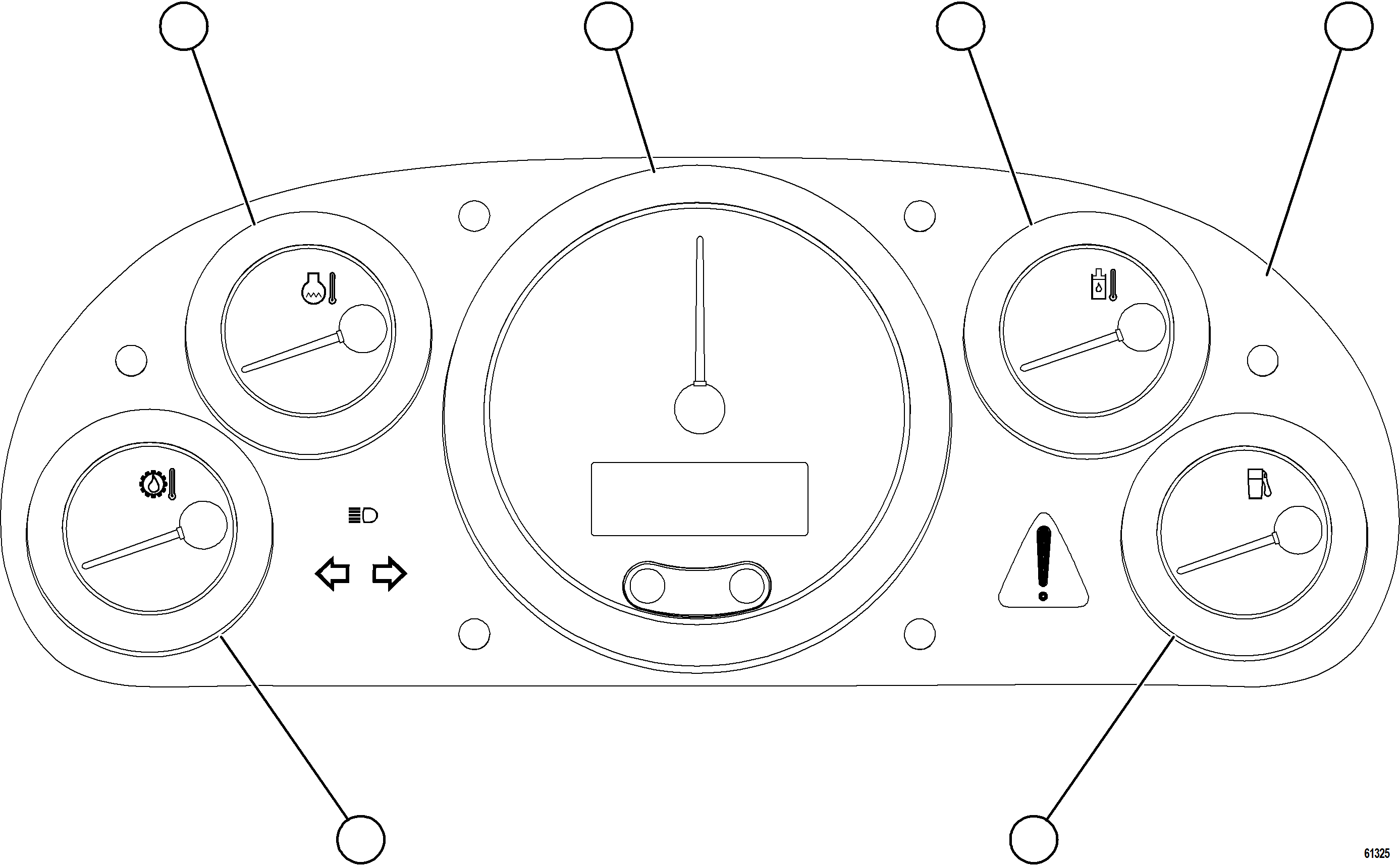Komatsu parts book diagram for AFE57-KF 830E-1AC S/N A41142  MODERN MACHINERY: GAUGE PANEL