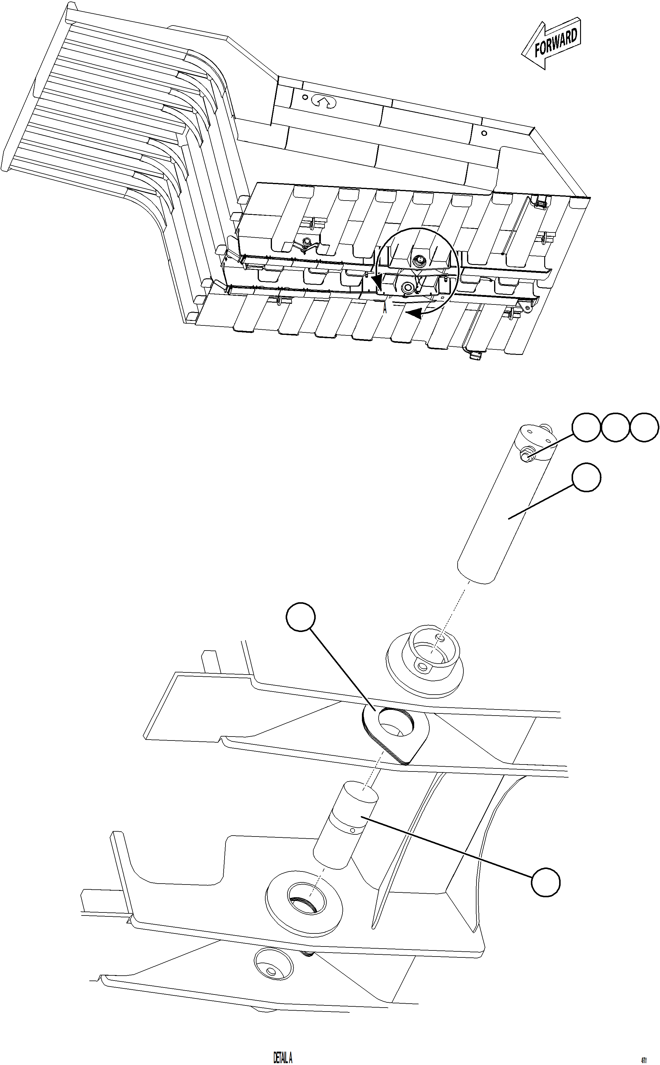 Komatsu parts book diagram for AFE57-KF 830E-1AC S/N A41142  MODERN MACHINERY: BODY PIVOT