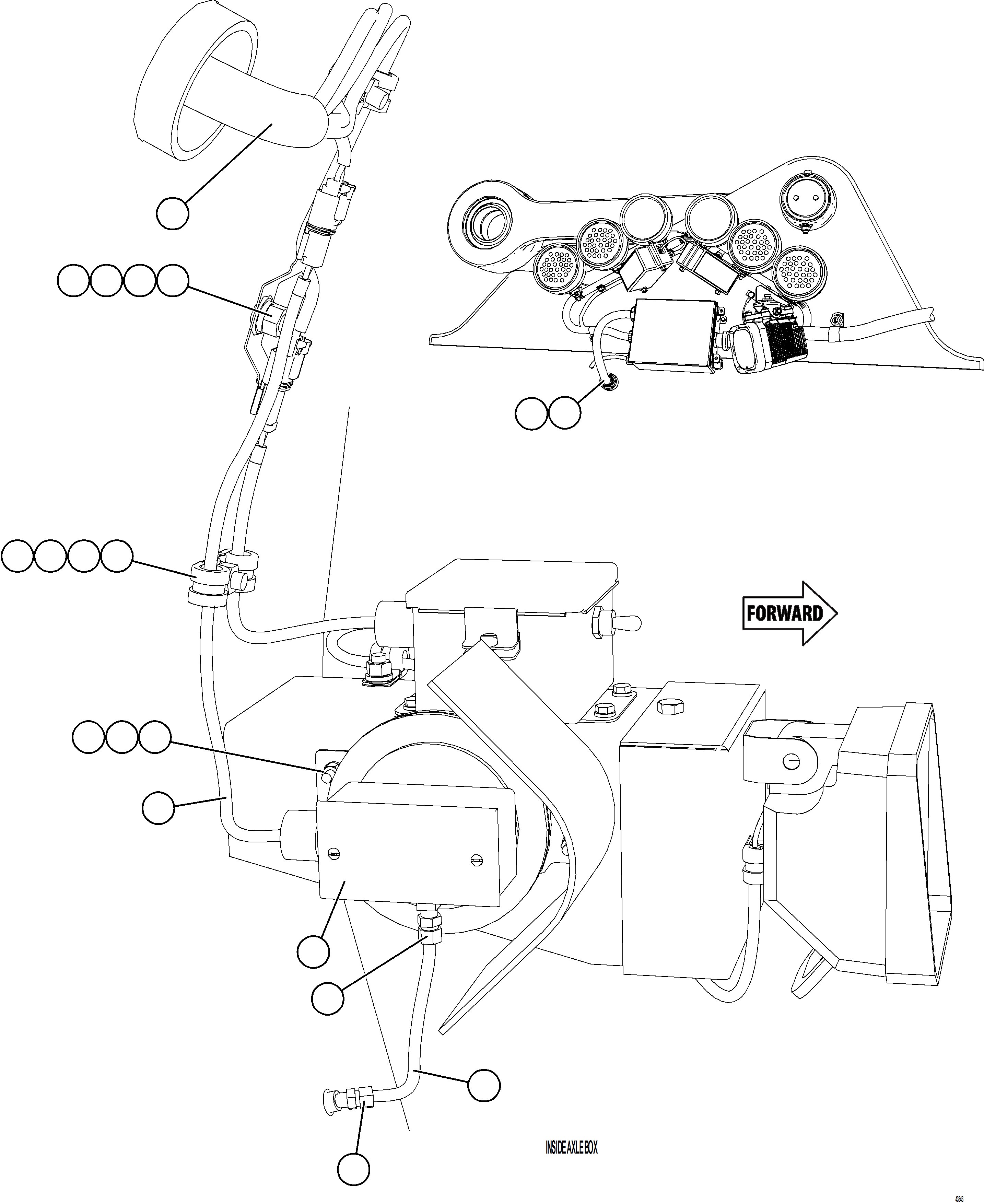 Komatsu parts book diagram for AFE57-KF 830E-1AC S/N A41142  MODERN MACHINERY: BLOWER PRESSURE SWITCH