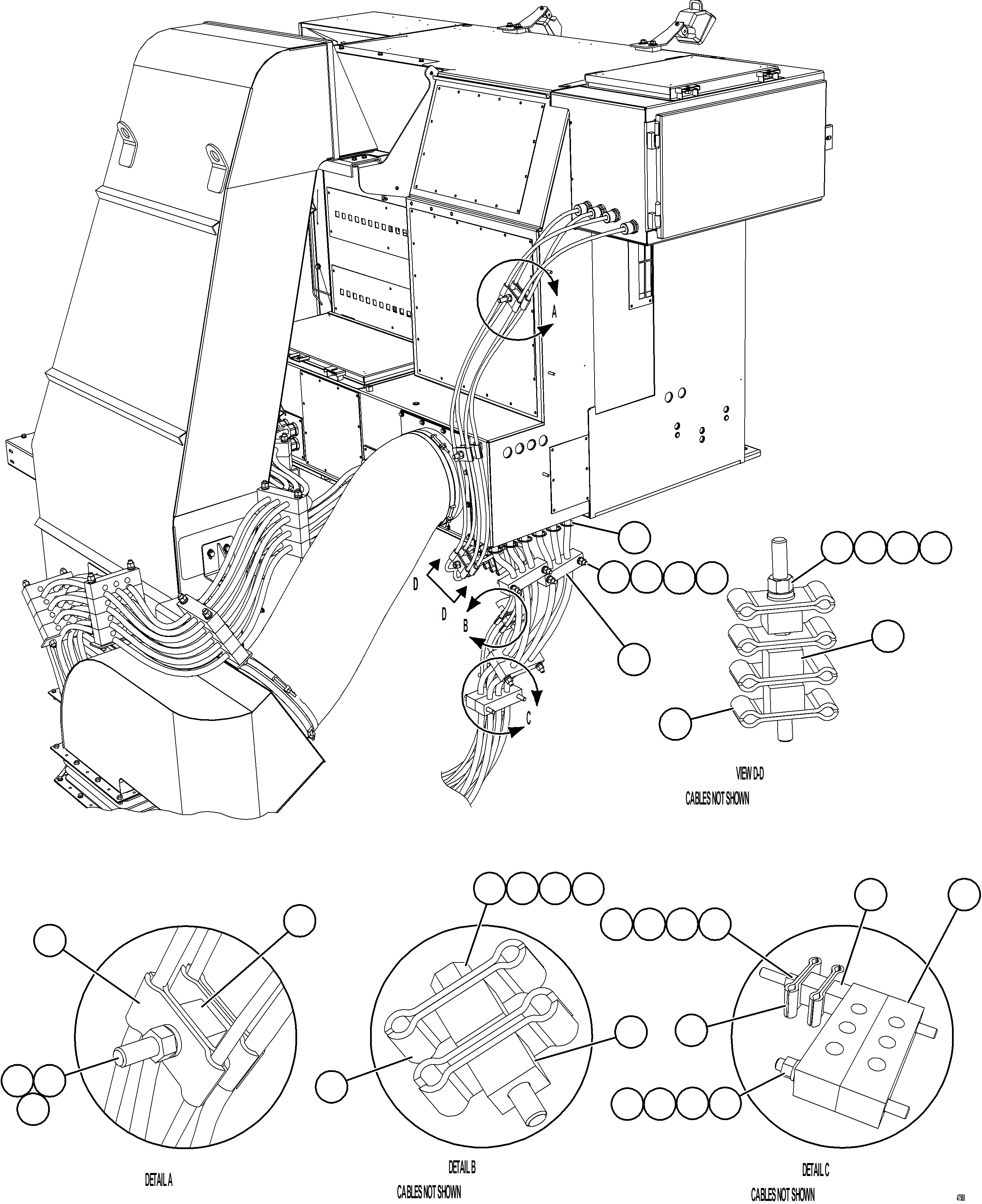Komatsu parts book diagram for AFE57-KF 830E-1AC S/N A41142  MODERN MACHINERY: ALTERNATOR WIRING    1/3