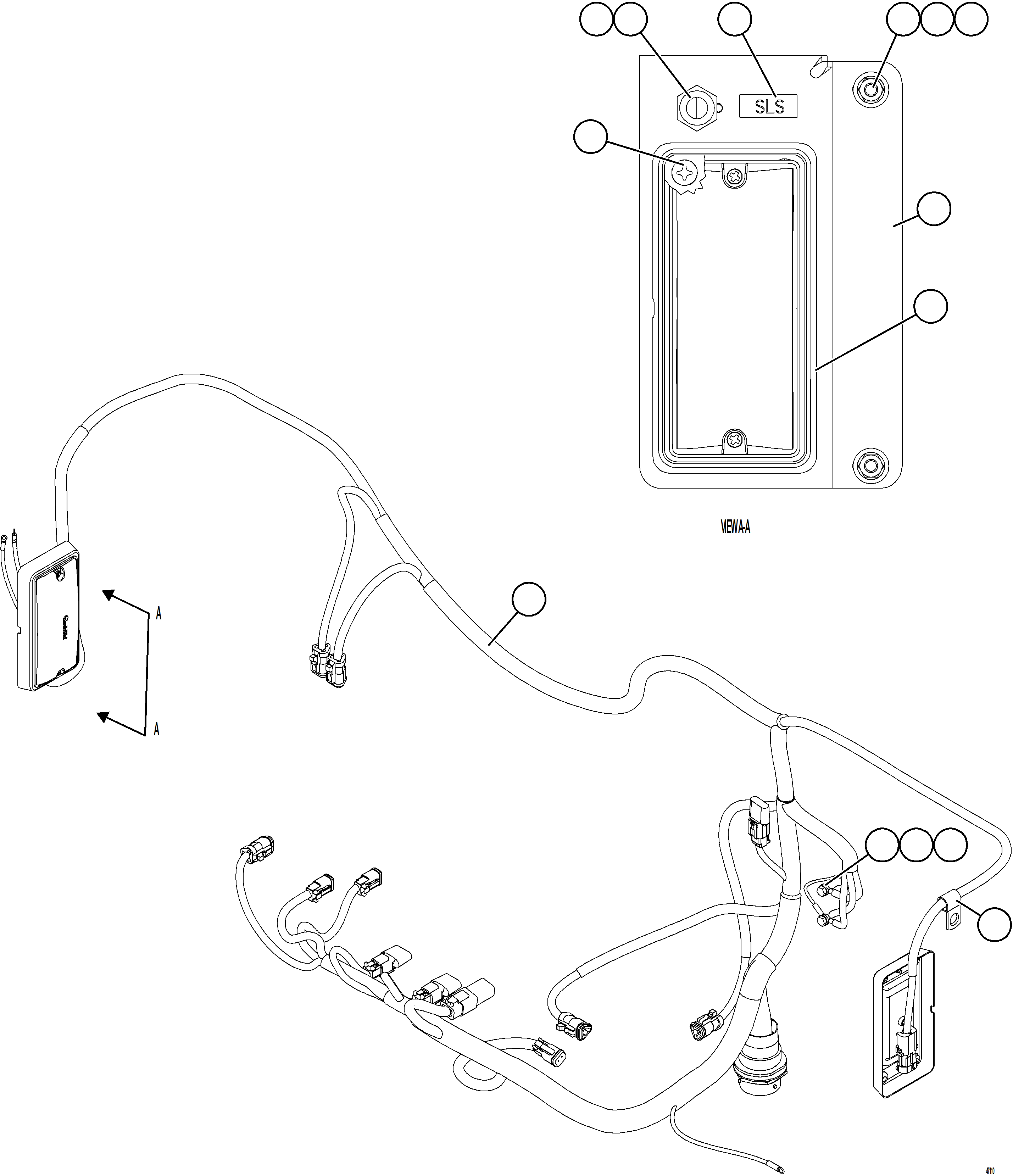 Komatsu parts book diagram for AFE57-KF 830E-1AC S/N A41142  MODERN MACHINERY: HYDRAULIC CABINET WIRING