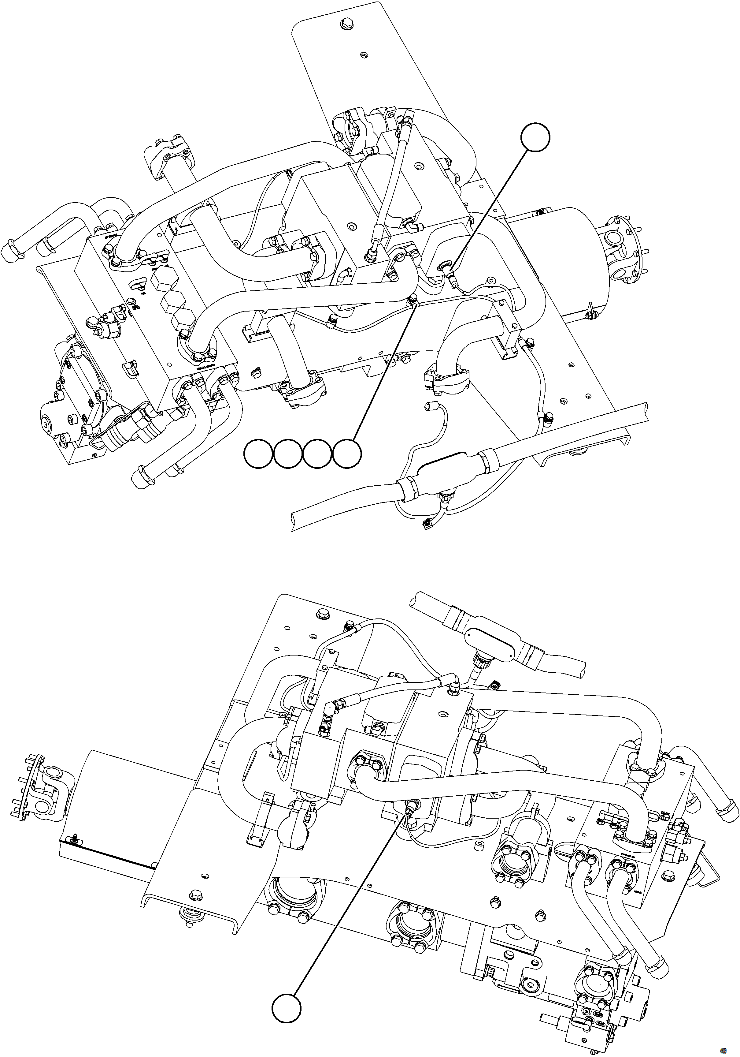Komatsu parts book diagram for AFE57-KF 830E-1AC S/N A41142  MODERN MACHINERY: PUMP MODULE WIRING