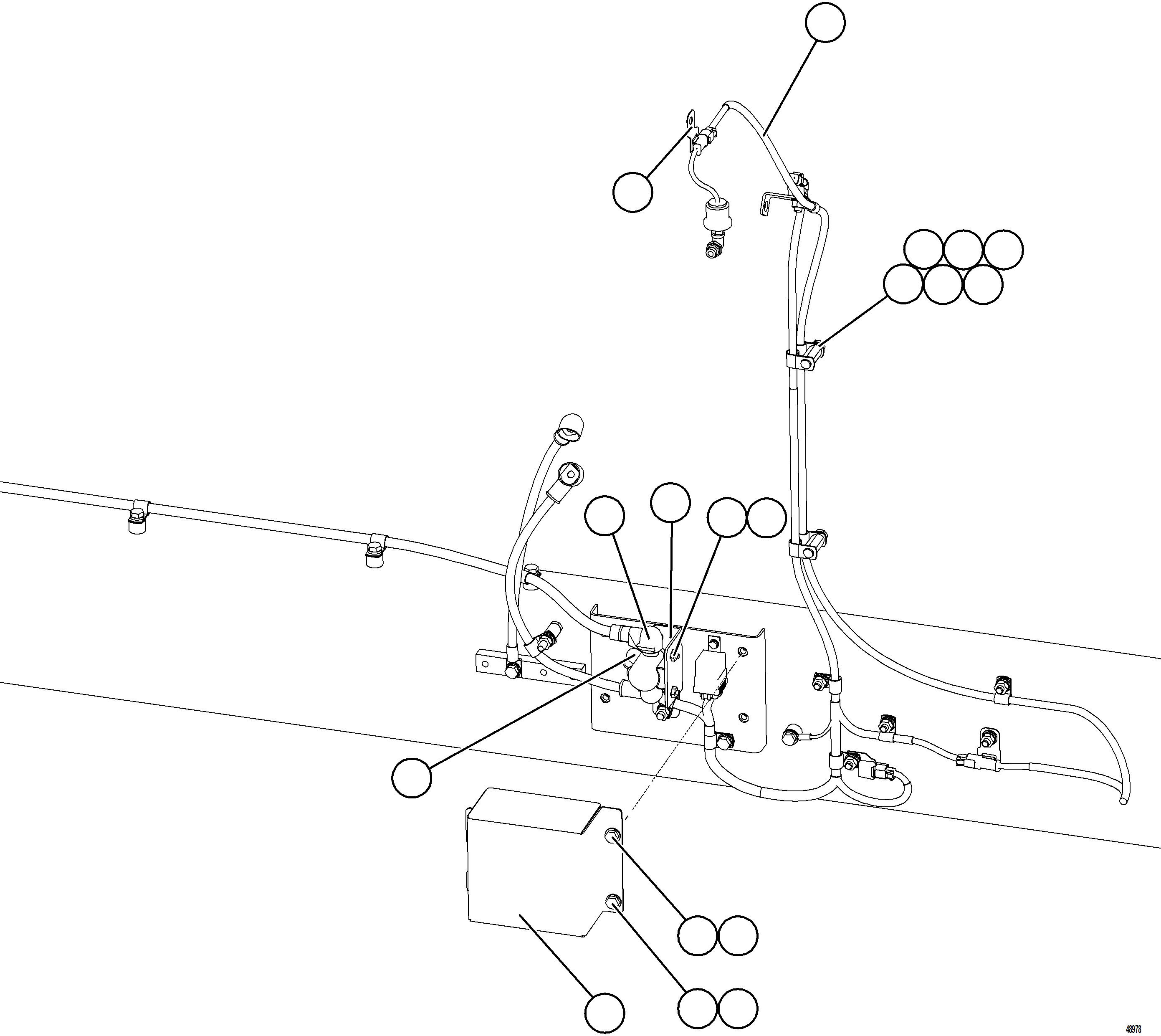 Komatsu parts book diagram for AFE57-KF 830E-1AC S/N A41142  MODERN MACHINERY: STARTING SYSTEM WIRING    3/4