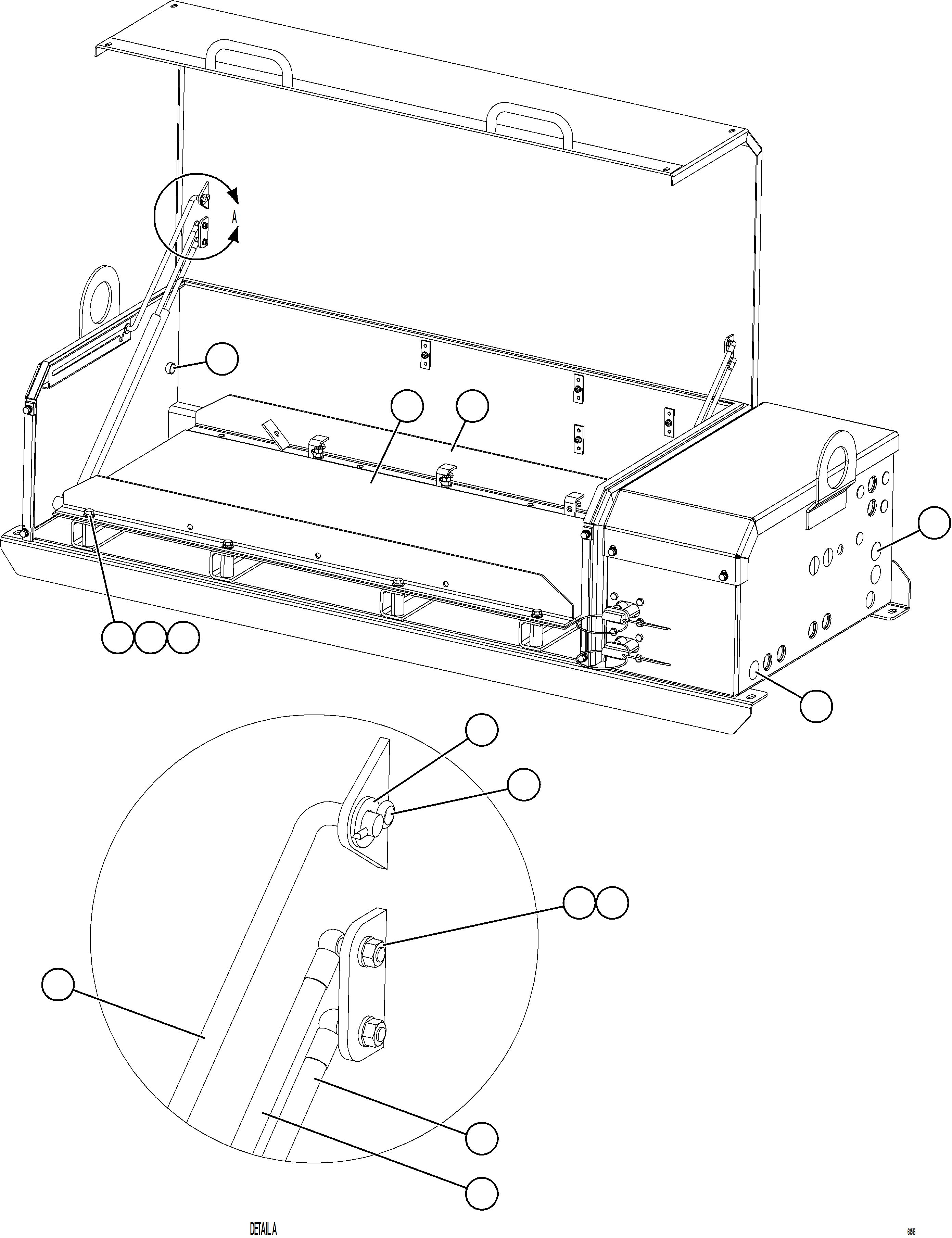 Komatsu parts book diagram for AFE57-KF 830E-1AC S/N A41142  MODERN MACHINERY: BATTERY BOX    2/6