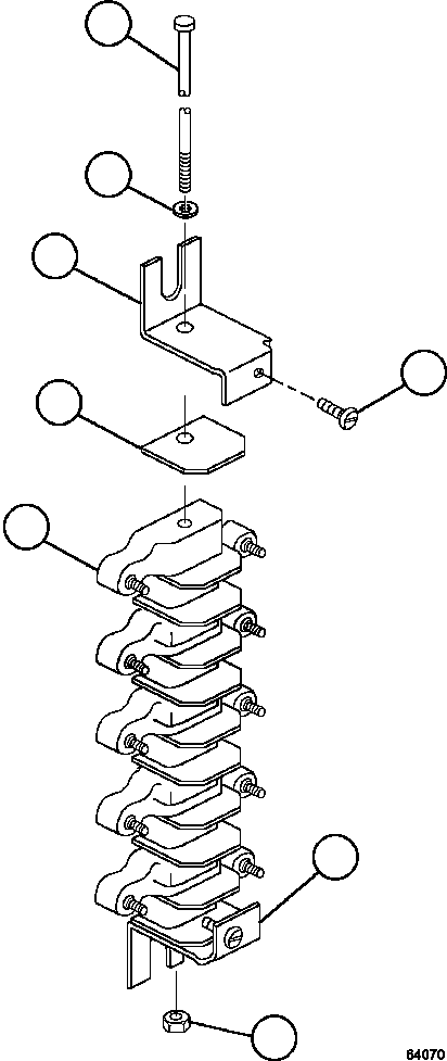 Komatsu parts book diagram for AFE57-KF 830E-1AC S/N A41142  MODERN MACHINERY: TERMINAL BOARDS    1/2
