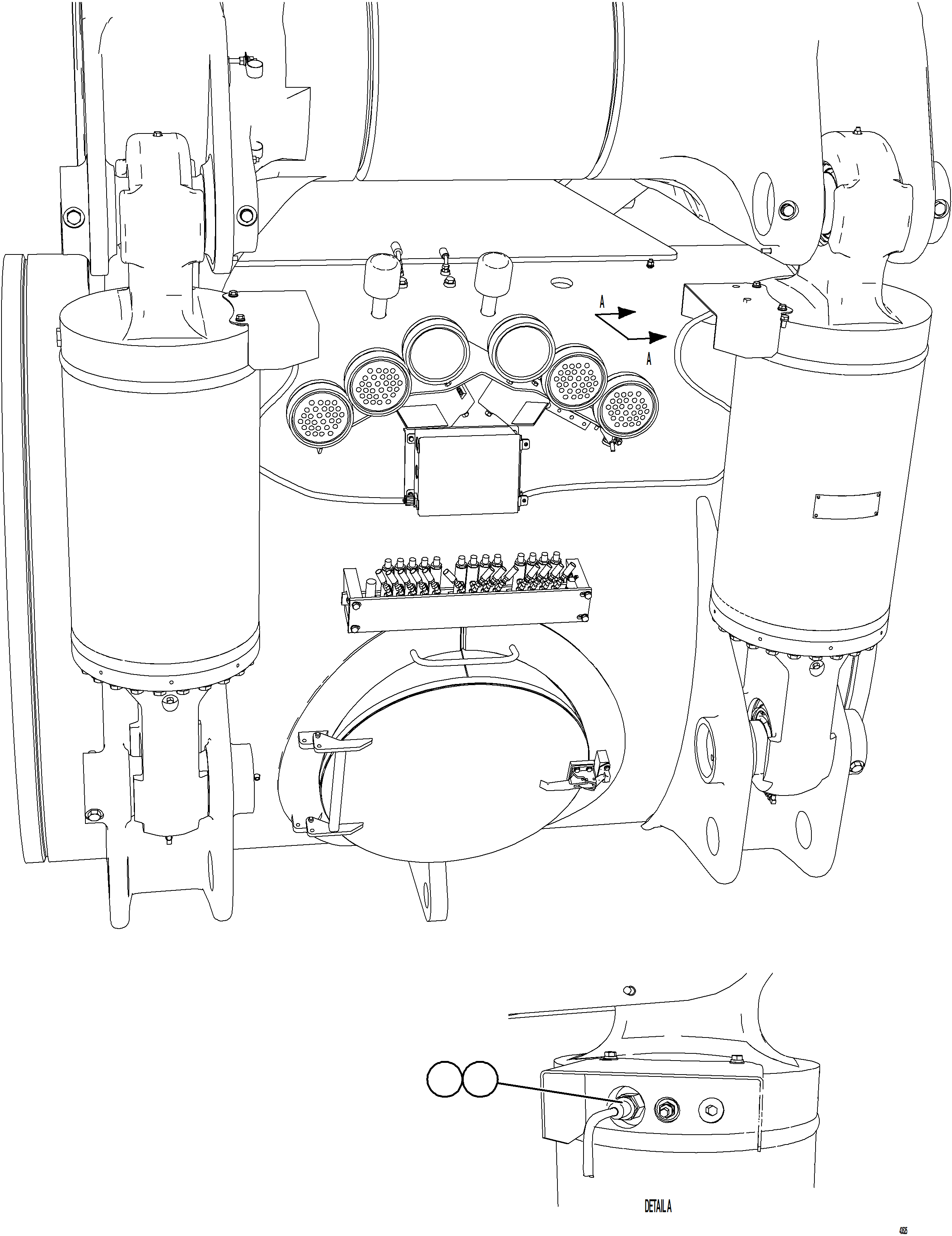 Komatsu parts book diagram for AFE57-KF 830E-1AC S/N A41142  MODERN MACHINERY: PLM SENSOR - REAR SUSPENSIONS