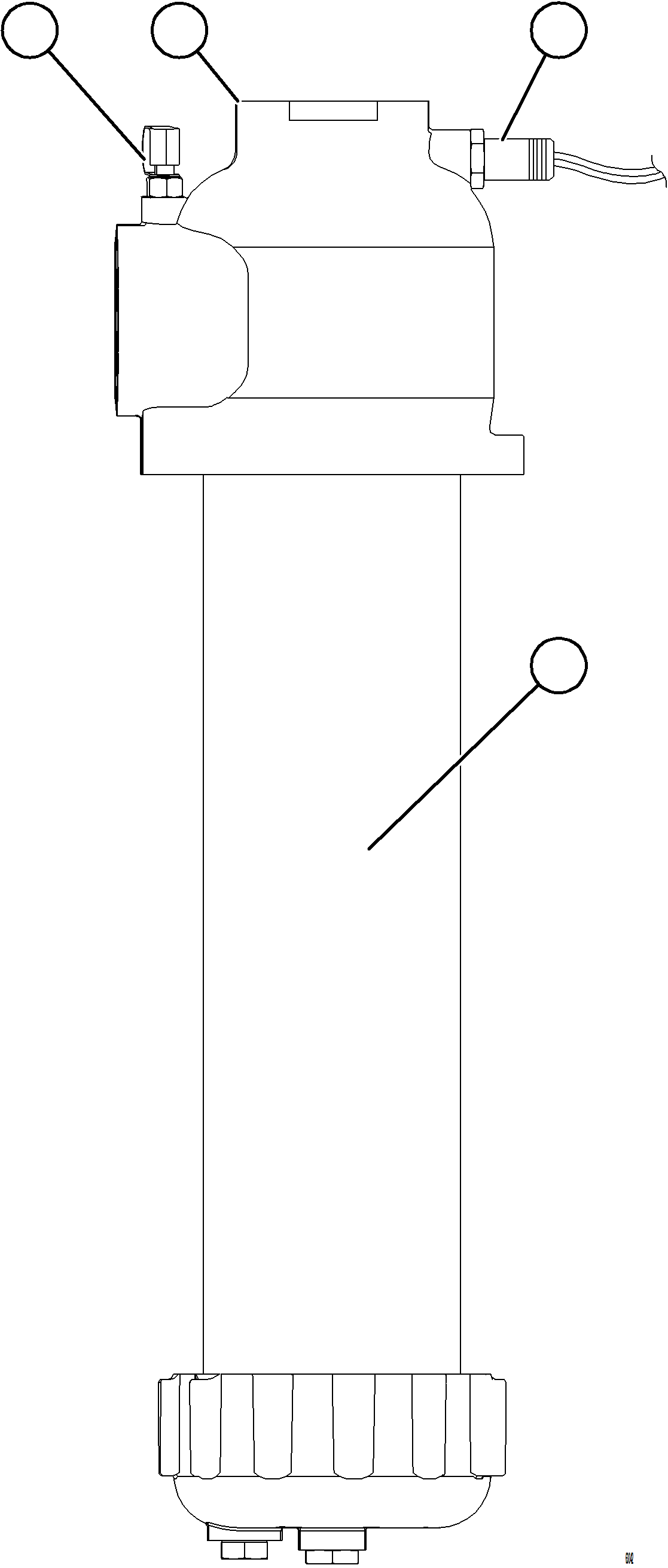 Komatsu parts book diagram for AFE57-KF 830E-1AC S/N A41142  MODERN MACHINERY: HYDRAULIC FILTER - HOIST    58E-60-00901