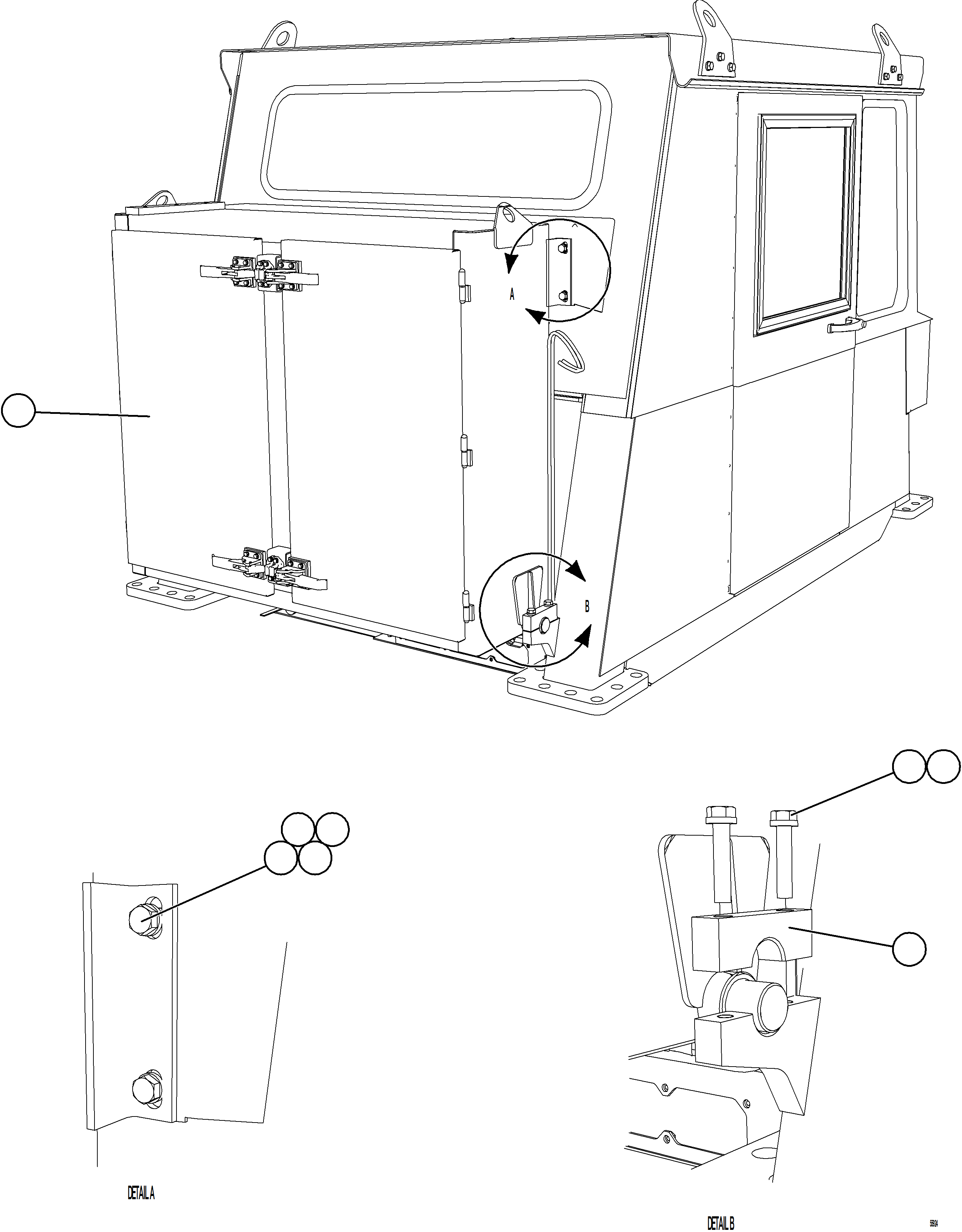 Komatsu parts book diagram for AFE57-KF 830E-1AC S/N A41142  MODERN MACHINERY: HYDRAULIC CABINET INSTALLATION