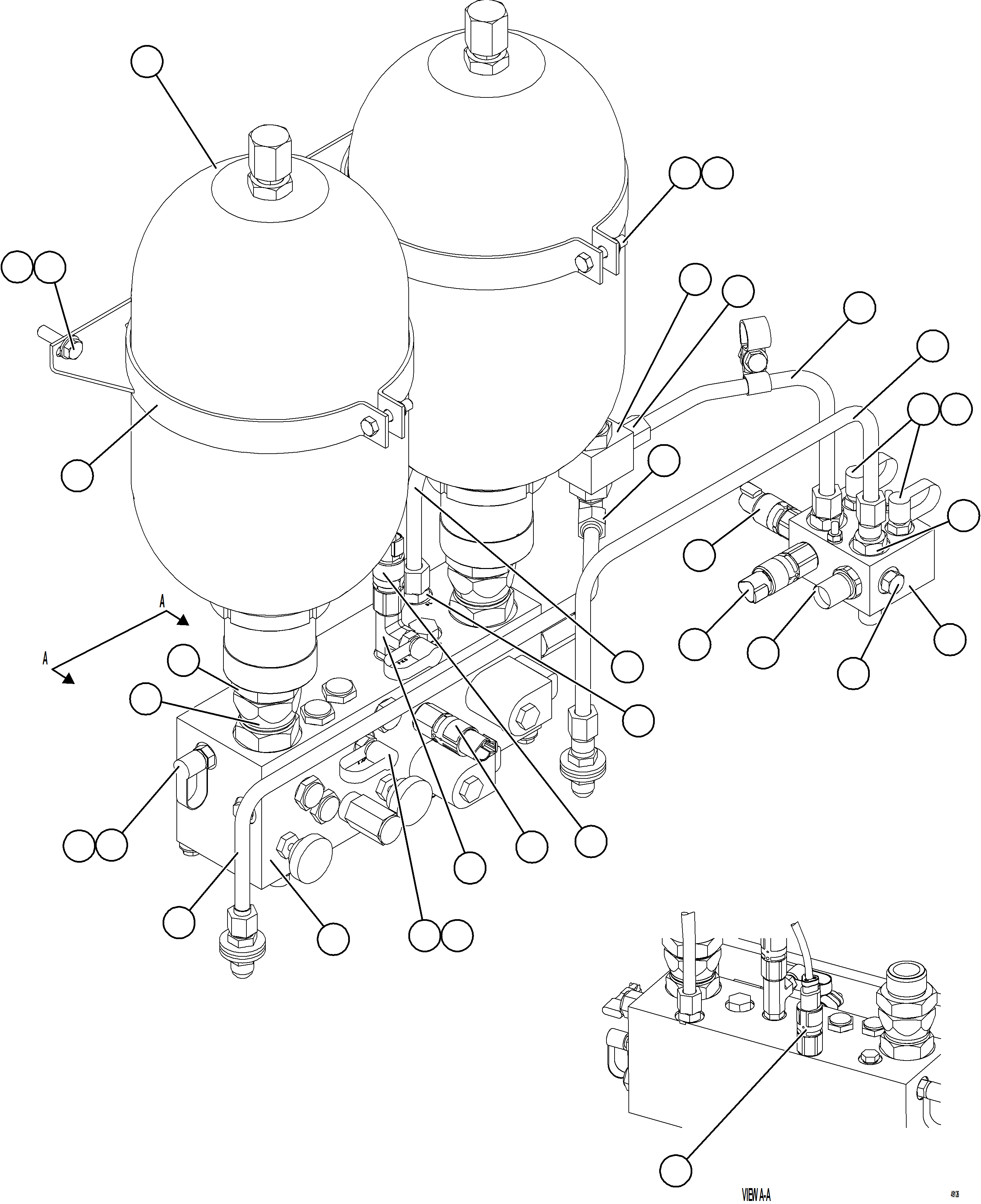 Komatsu parts book diagram for AFE57-KF 830E-1AC S/N A41142  MODERN MACHINERY: HYDRAULIC CABINET    3/4