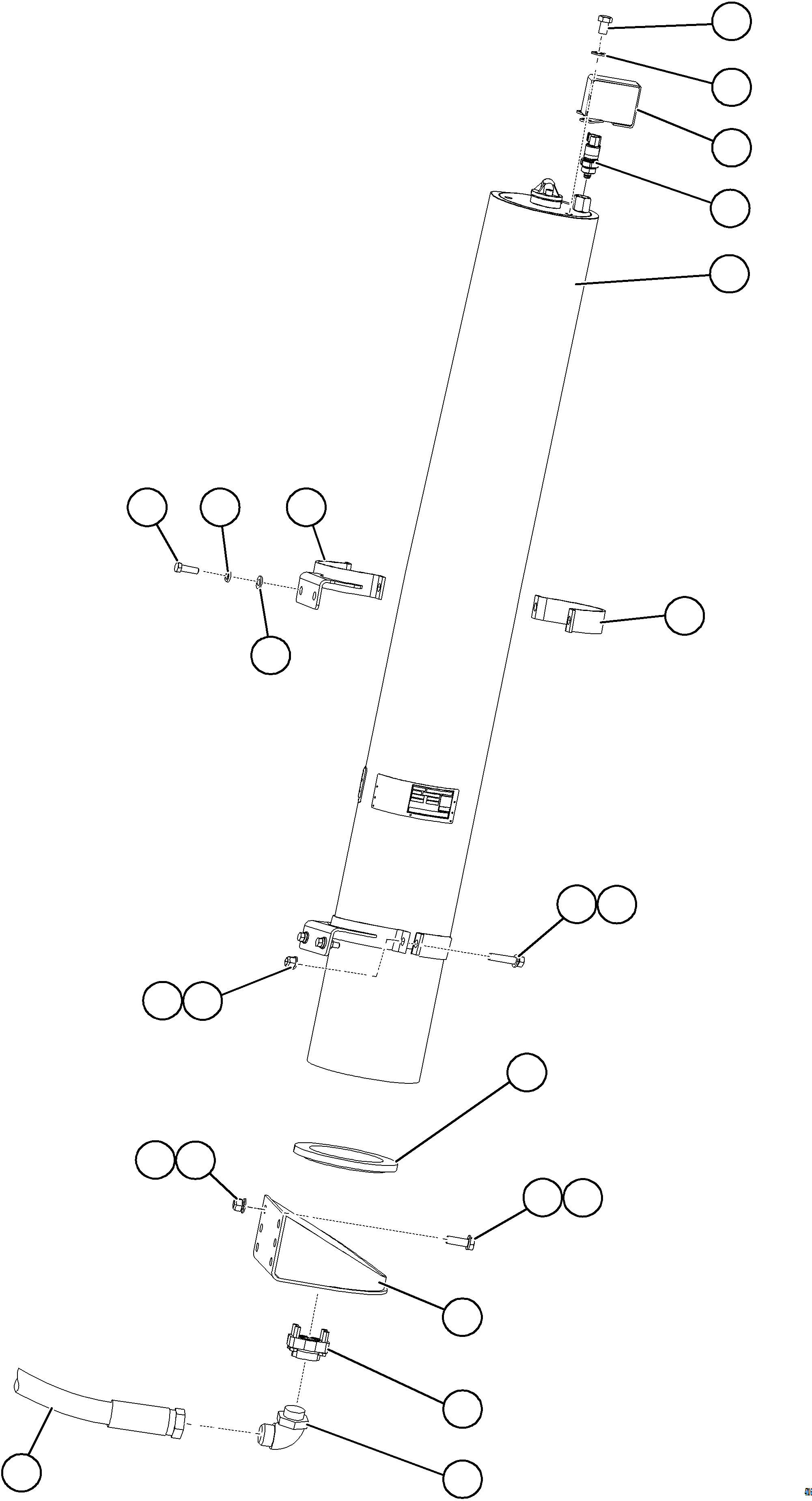Komatsu parts book diagram for AFE57-KF 830E-1AC S/N A41142  MODERN MACHINERY: STEERING ACCUMULATOR INSTALLATION