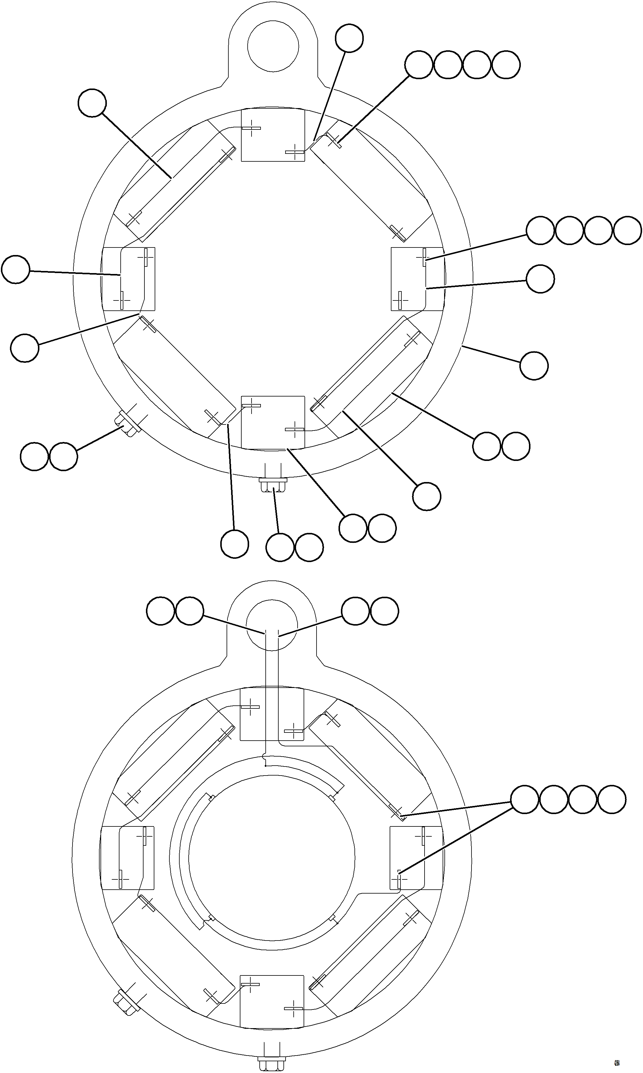 Komatsu parts book diagram for AFE57-KF 830E-1AC S/N A41142  MODERN MACHINERY: RETARDING GRID BLOWER MOTOR    5/5    XA4558