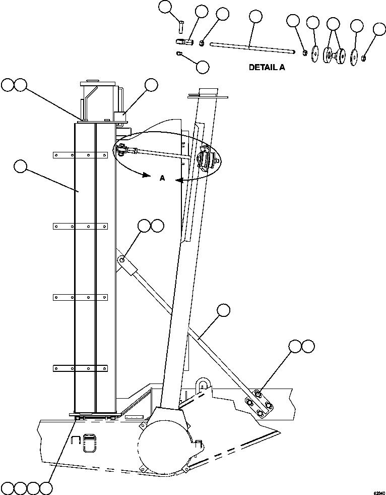 Komatsu parts book diagram for AFE59-FJ 930E-4 S/N A31661, A31664 - A31665, A31677 - A31679, A31698, A31700, A31704, A31718, A31720 & A31724  CASSERONES: RADIATOR SUPPORT & MOUNTING