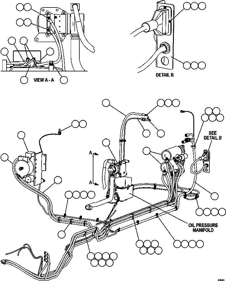 Komatsu parts book diagram for AFE59-FJ 930E-4 S/N A31661, A31664 - A31665, A31677 - A31679, A31698, A31700, A31704, A31718, A31720 & A31724  CASSERONES: ENGINE WIRING