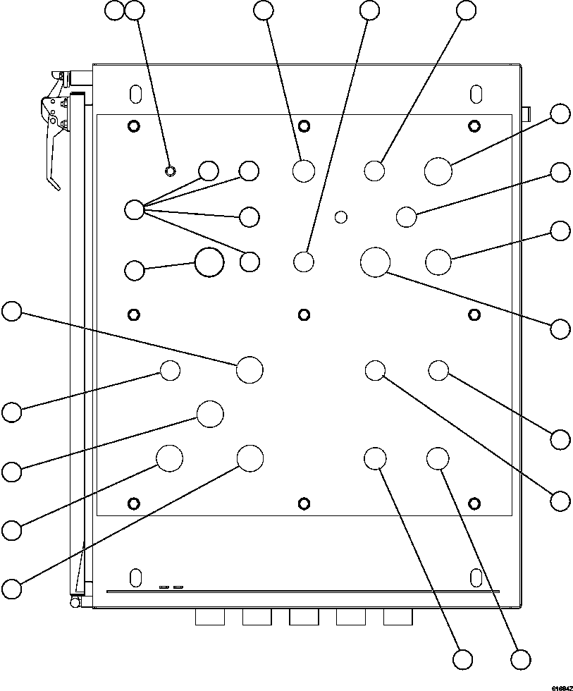 Komatsu parts book diagram for AFE59-FJ 930E-4 S/N A31661, A31664 - A31665, A31677 - A31679, A31698, A31700, A31704, A31718, A31720 & A31724  CASSERONES: AUXILIARY CONTROL CABINET EXTERNAL WIRING  1/3