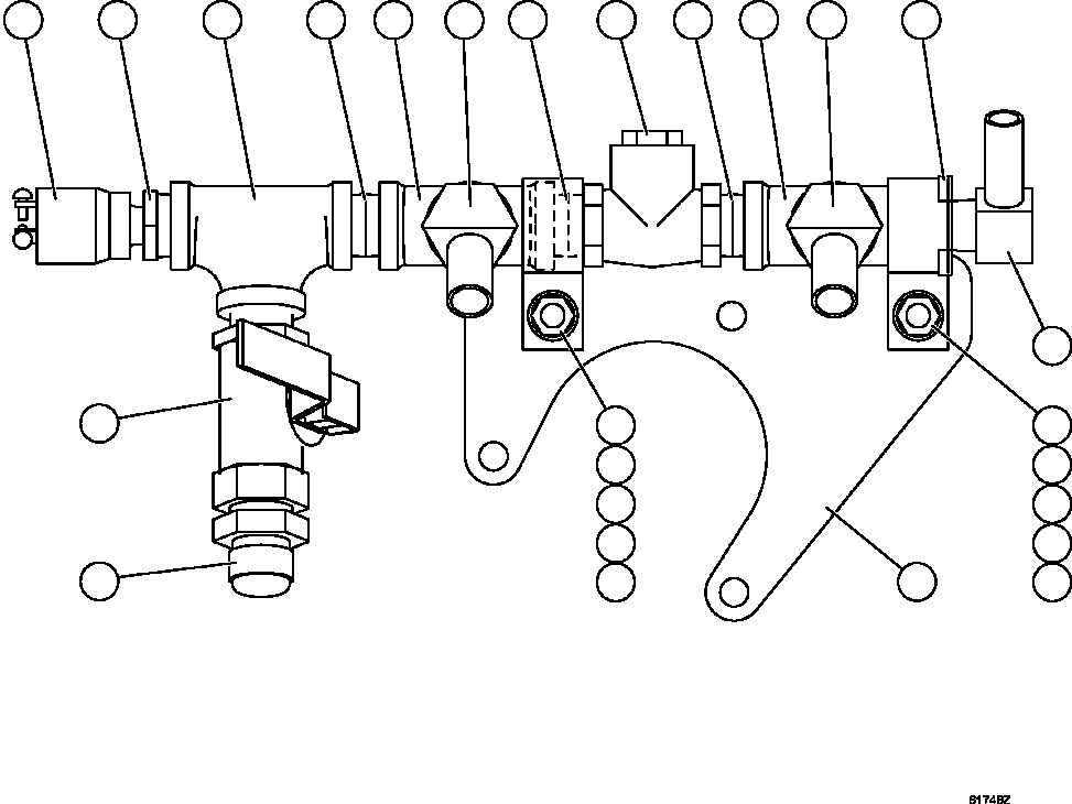 Komatsu parts book diagram for AFE59-FJ 930E-4 S/N A31661, A31664 - A31665, A31677 - A31679, A31698, A31700, A31704, A31718, A31720 & A31724  CASSERONES: MANIFOLD ASSEMBLY      XB0948