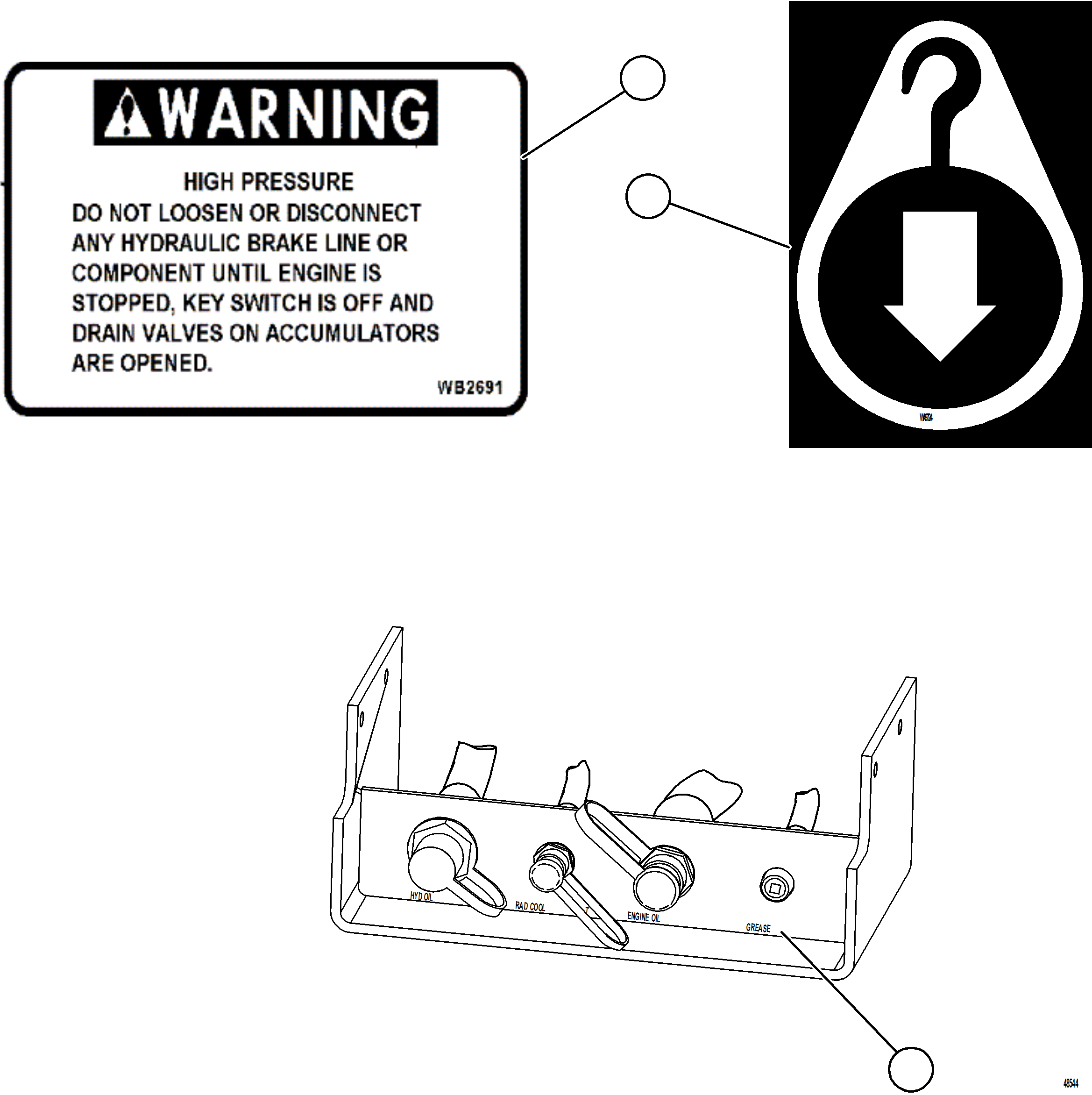 Dump Trucks Komatsu / AFE NEW / AFE59-HV 930E-4 S/N GAE2285 - UP  TECK - GLIDER KIT(afe59-hv) / DECALS & WARNINGS    1/3(A-002 : 48544)