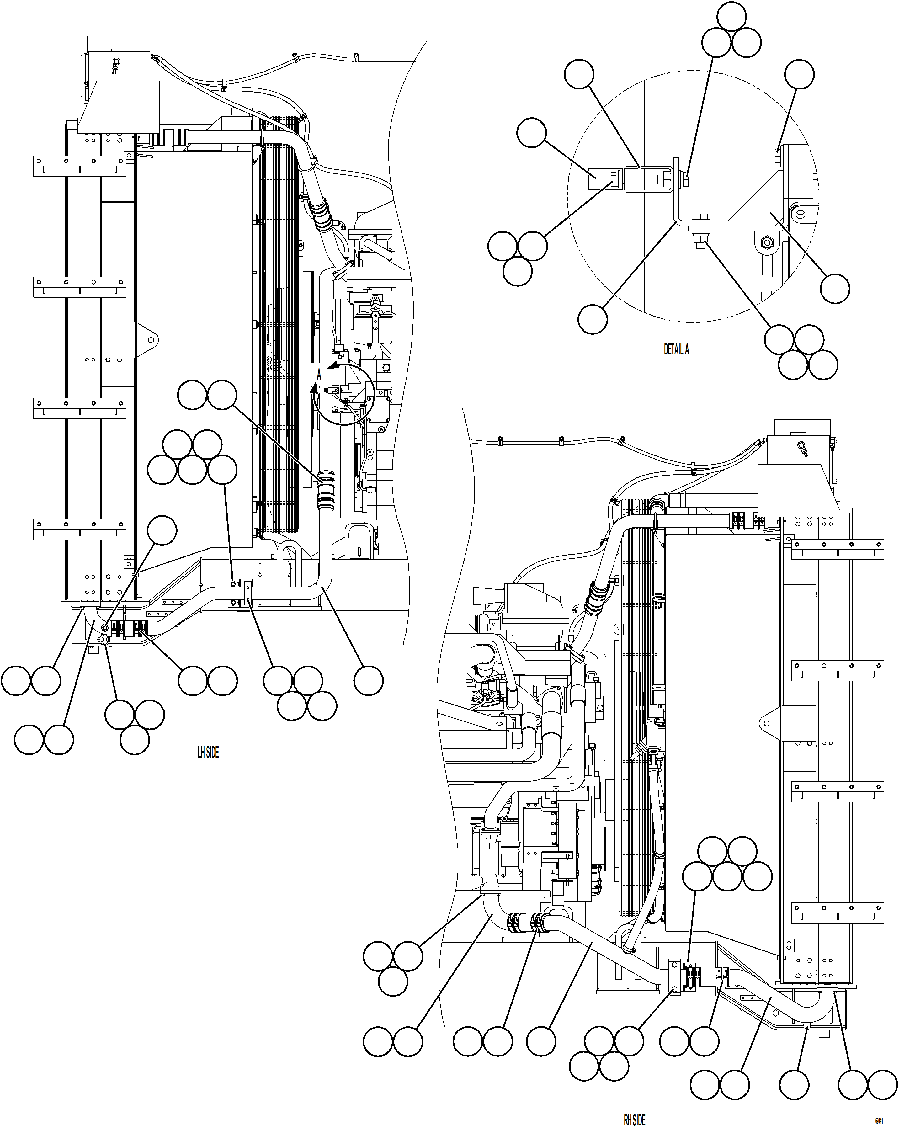 Dump Trucks Komatsu / AFE NEW / AFE59-HV 930E-4 S/N GAE2285 - UP  TECK - GLIDER KIT(afe59-hv) / RADIATOR PIPING    3/4(B-008 : 62041)