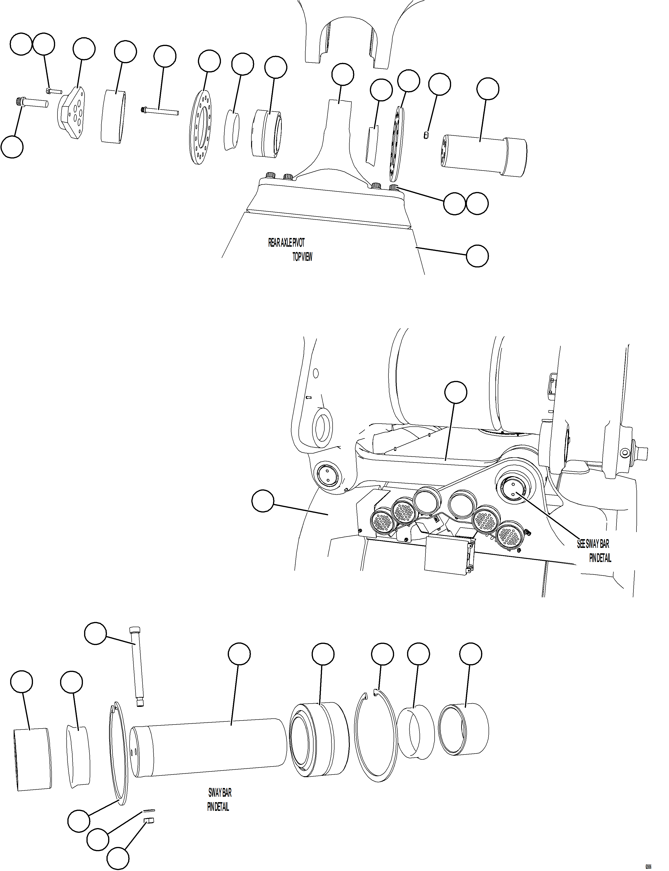 Dump Trucks Komatsu / AFE NEW / AFE59-HV 930E-4 S/N GAE2285 - UP  TECK - GLIDER KIT(afe59-hv) / REAR AXLE INSTALLATION(E-008 : 62686)