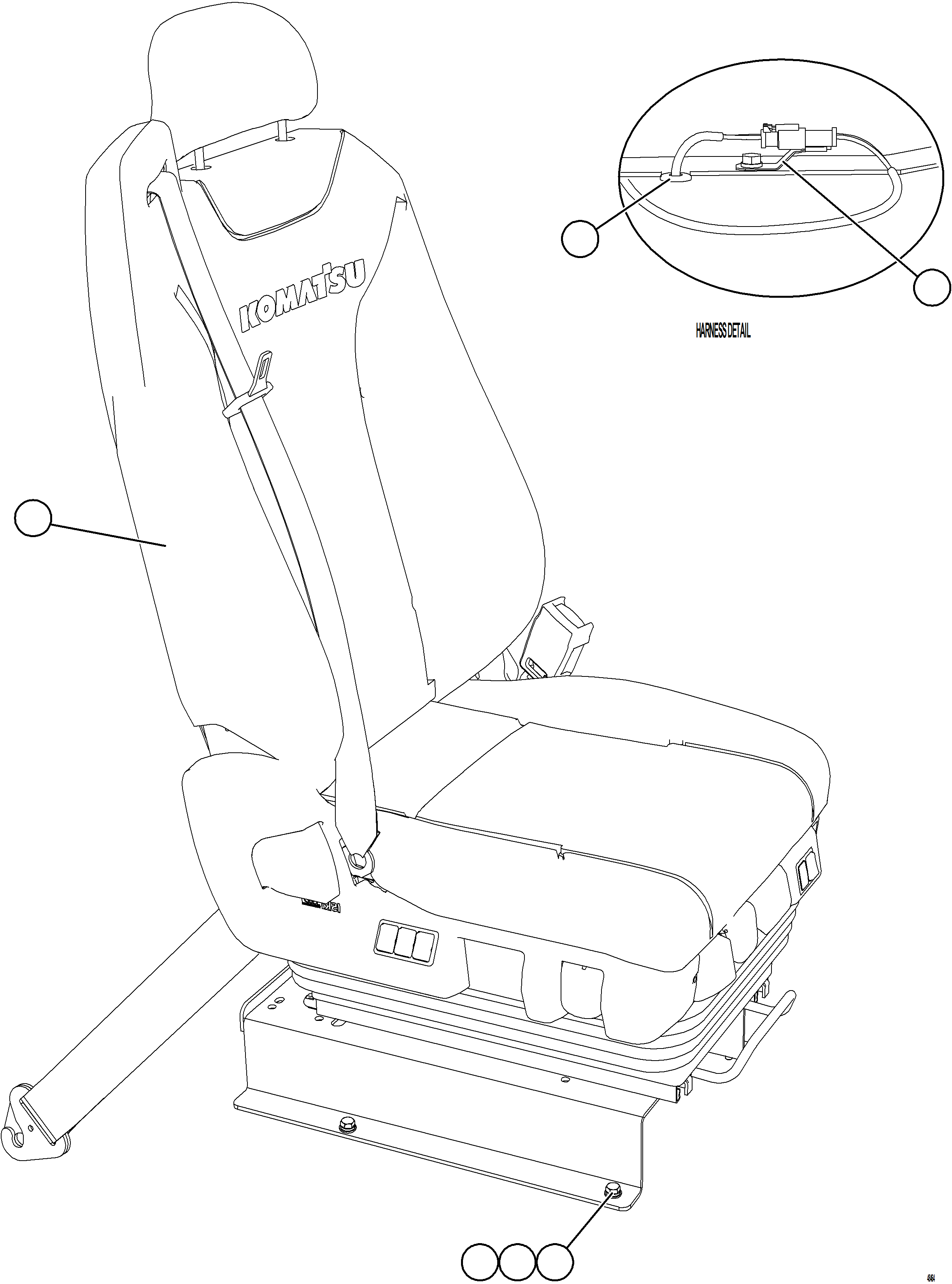 Dump Trucks Komatsu / AFE NEW / AFE59-HV 930E-4 S/N GAE2285 - UP  TECK - GLIDER KIT(afe59-hv) / PASSENGER SEAT INSTALLATION(G-038 : 48464)
