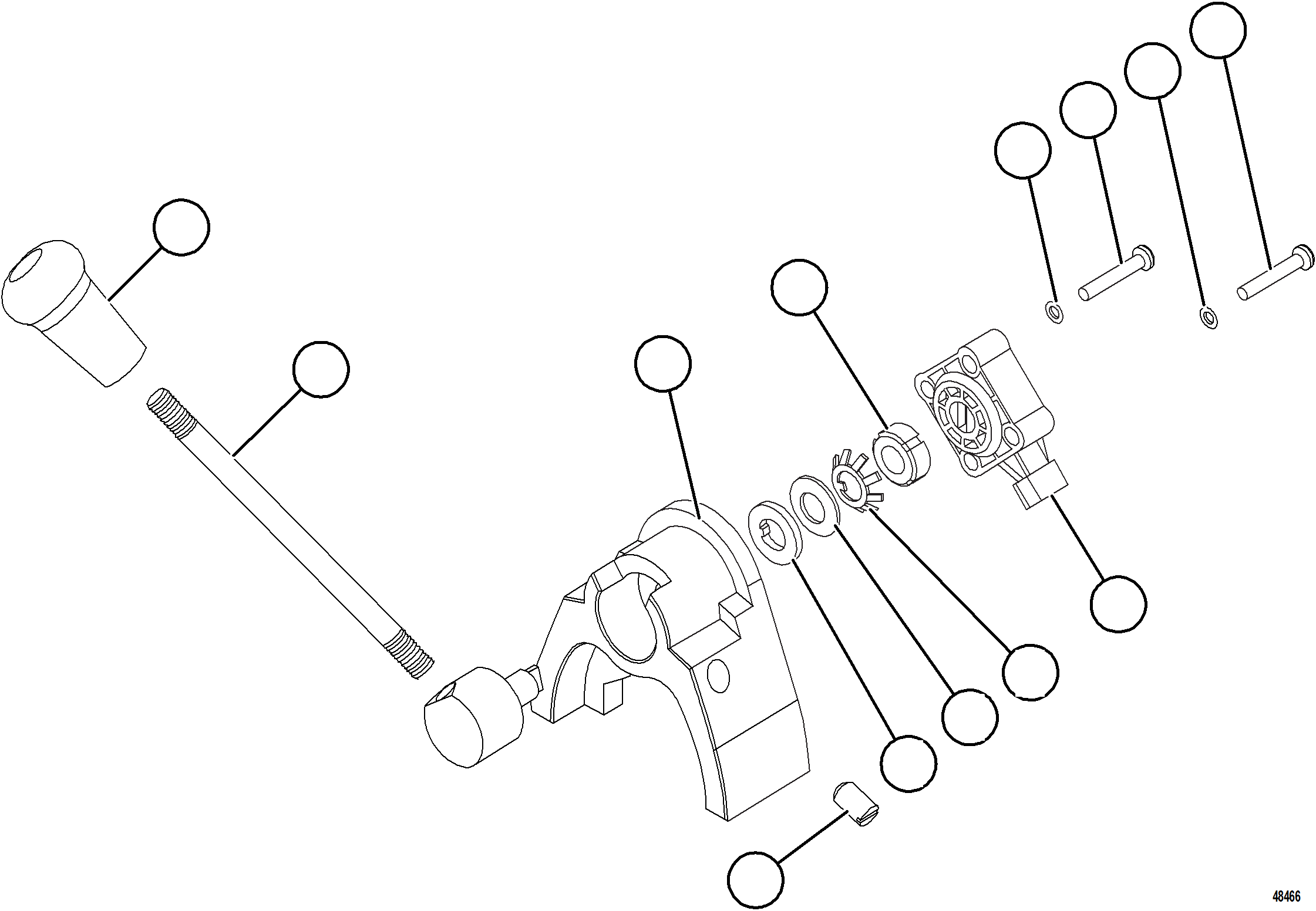 Dump Trucks Komatsu / AFE NEW / AFE59-HV 930E-4 S/N GAE2285 - UP  TECK - GLIDER KIT(afe59-hv) / RETARDER LEVER ASSEMBLY    58F-06-03940(G-078 : 48466)