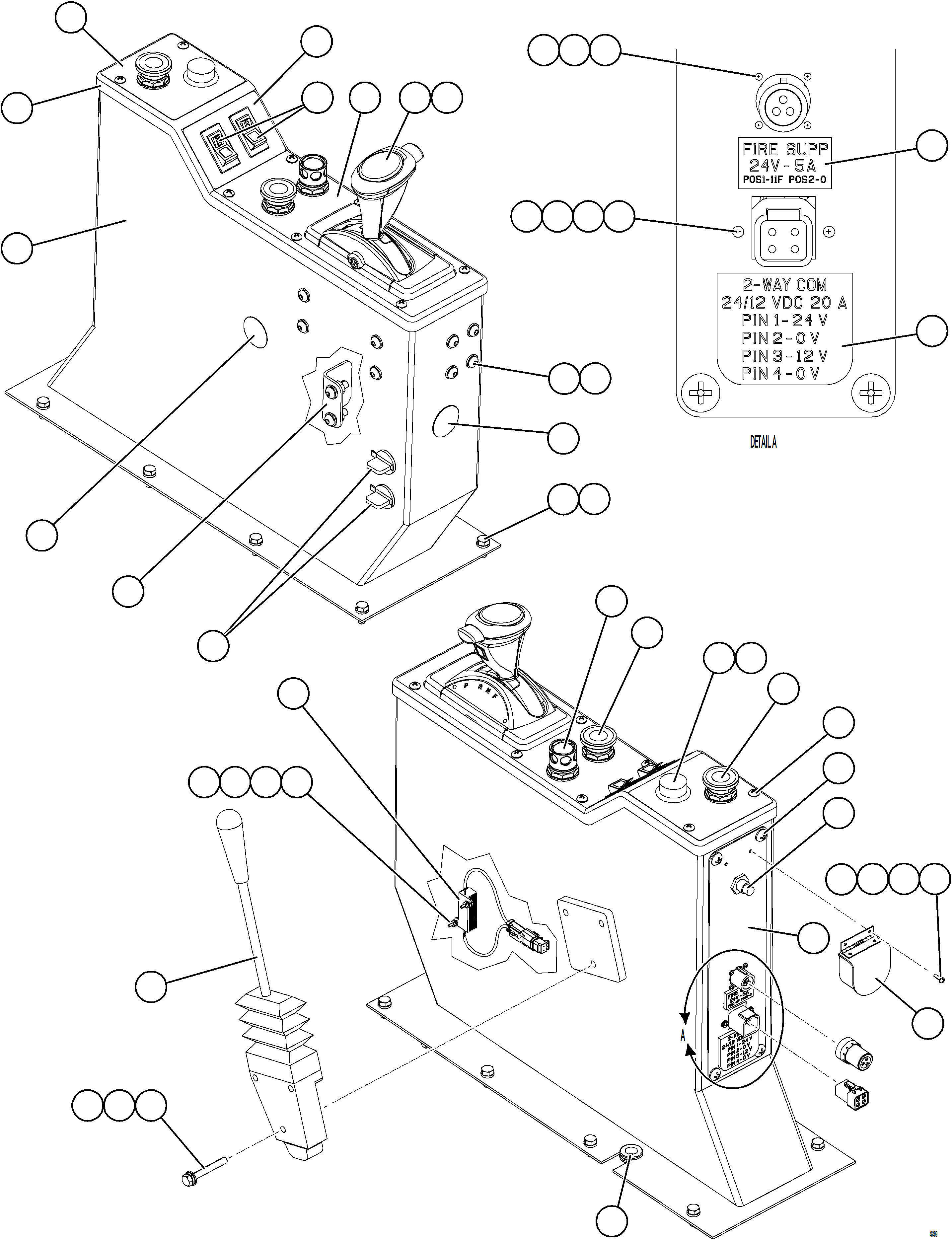 Dump Trucks Komatsu / AFE NEW / AFE59-HV 930E-4 S/N GAE2285 - UP  TECK - GLIDER KIT(afe59-hv) / CENTER CONSOLE MODULE(G-080 : 48499)