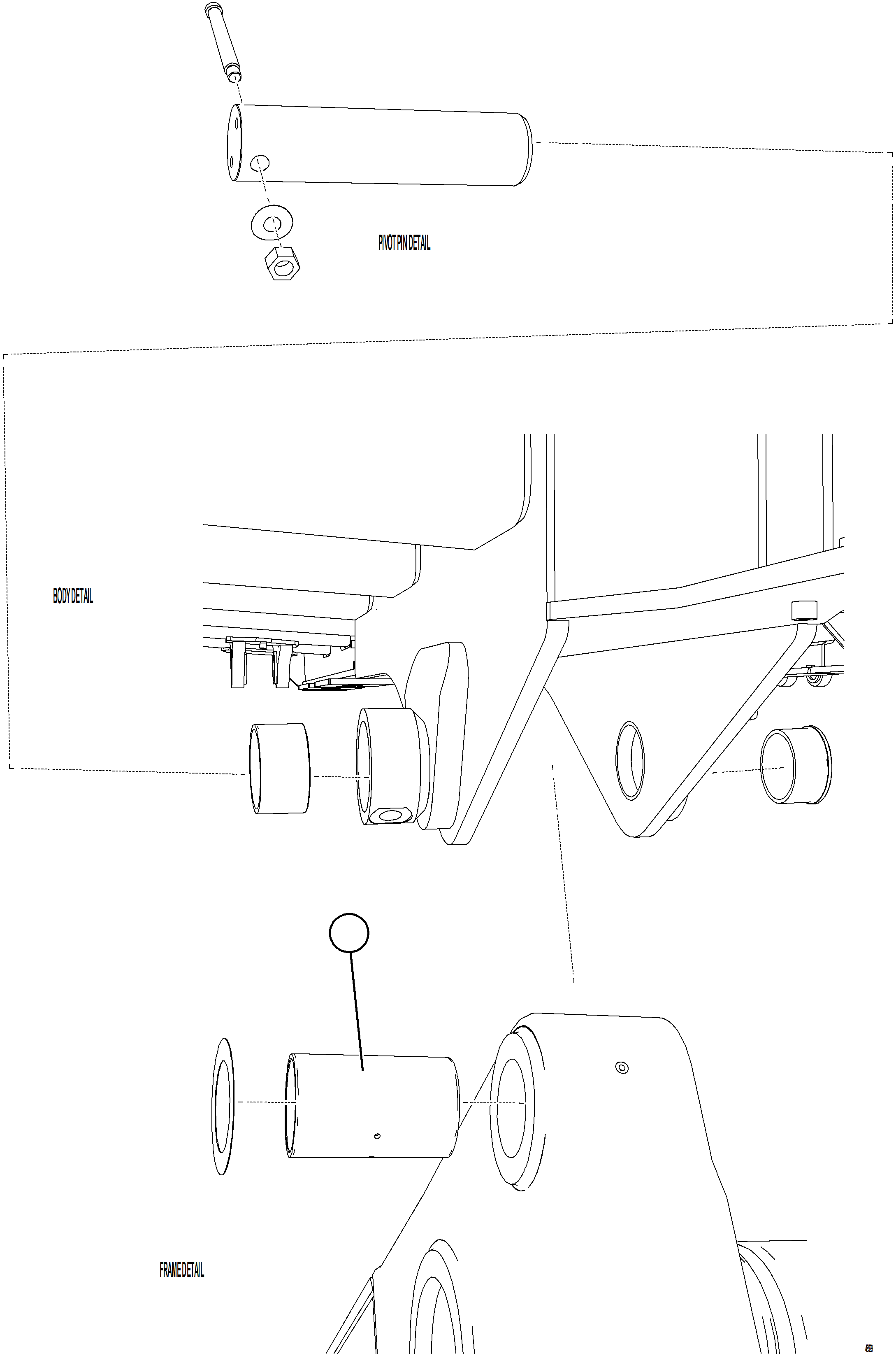 Dump Trucks Komatsu / AFE NEW / AFE59-HV 930E-4 S/N GAE2285 - UP  TECK - GLIDER KIT(afe59-hv) / BODY PIVOT(H-002 : 48529)