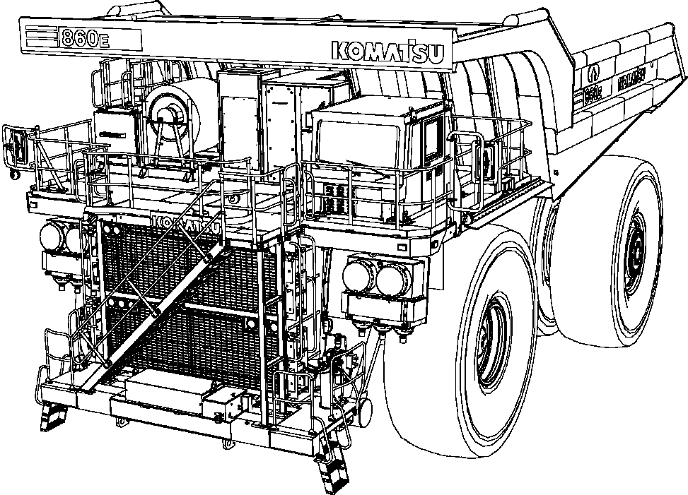 Dump Trucks Komatsu / AFE NEW / AFE66-E 860E-1K S/N A30119 - A30132  IKO(afe66-e)