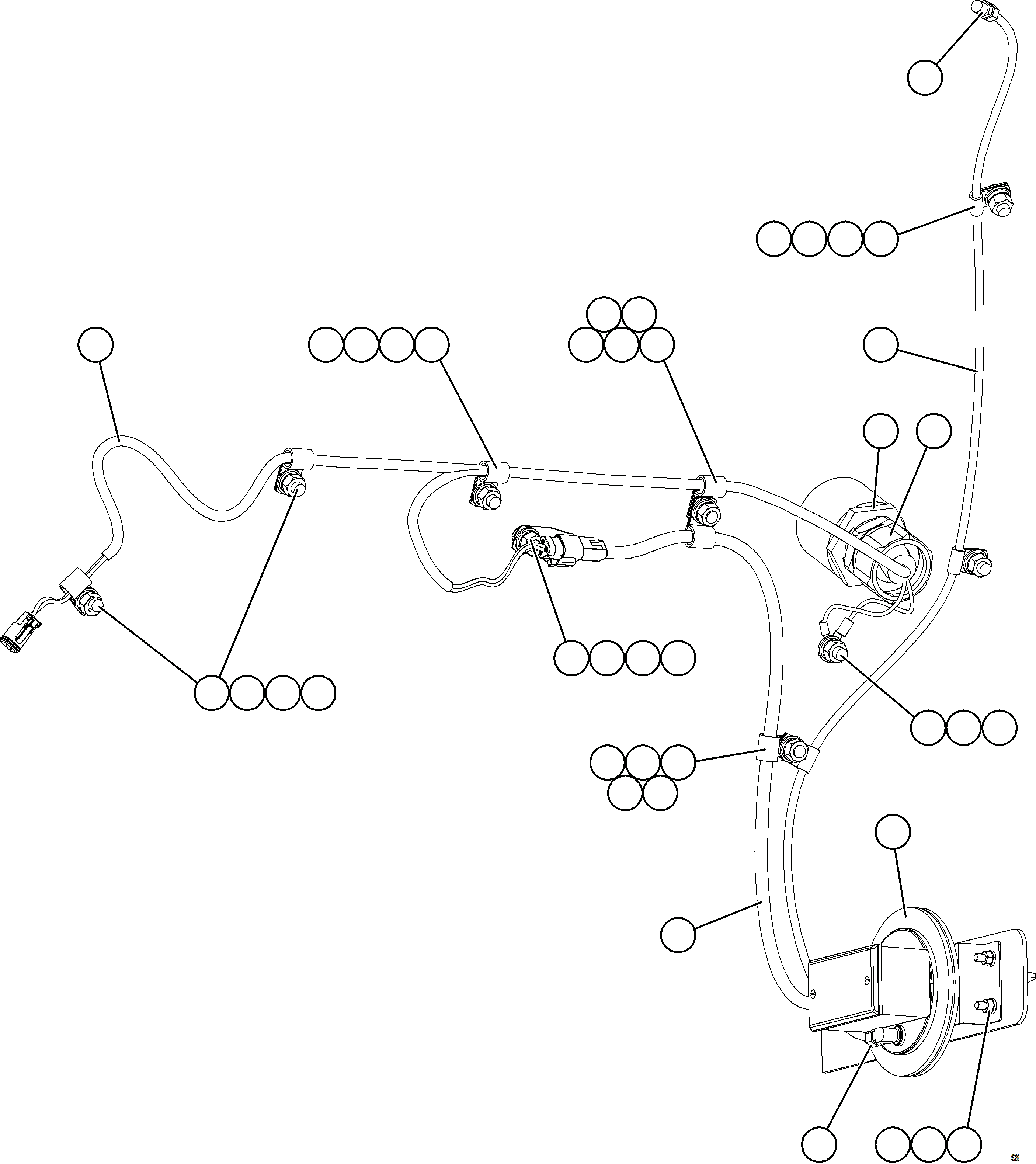 Komatsu parts book diagram for AFE69-P 730E-8 S/N A40063  BUENAVISTA: BLOWER PRESSURE SWITCH