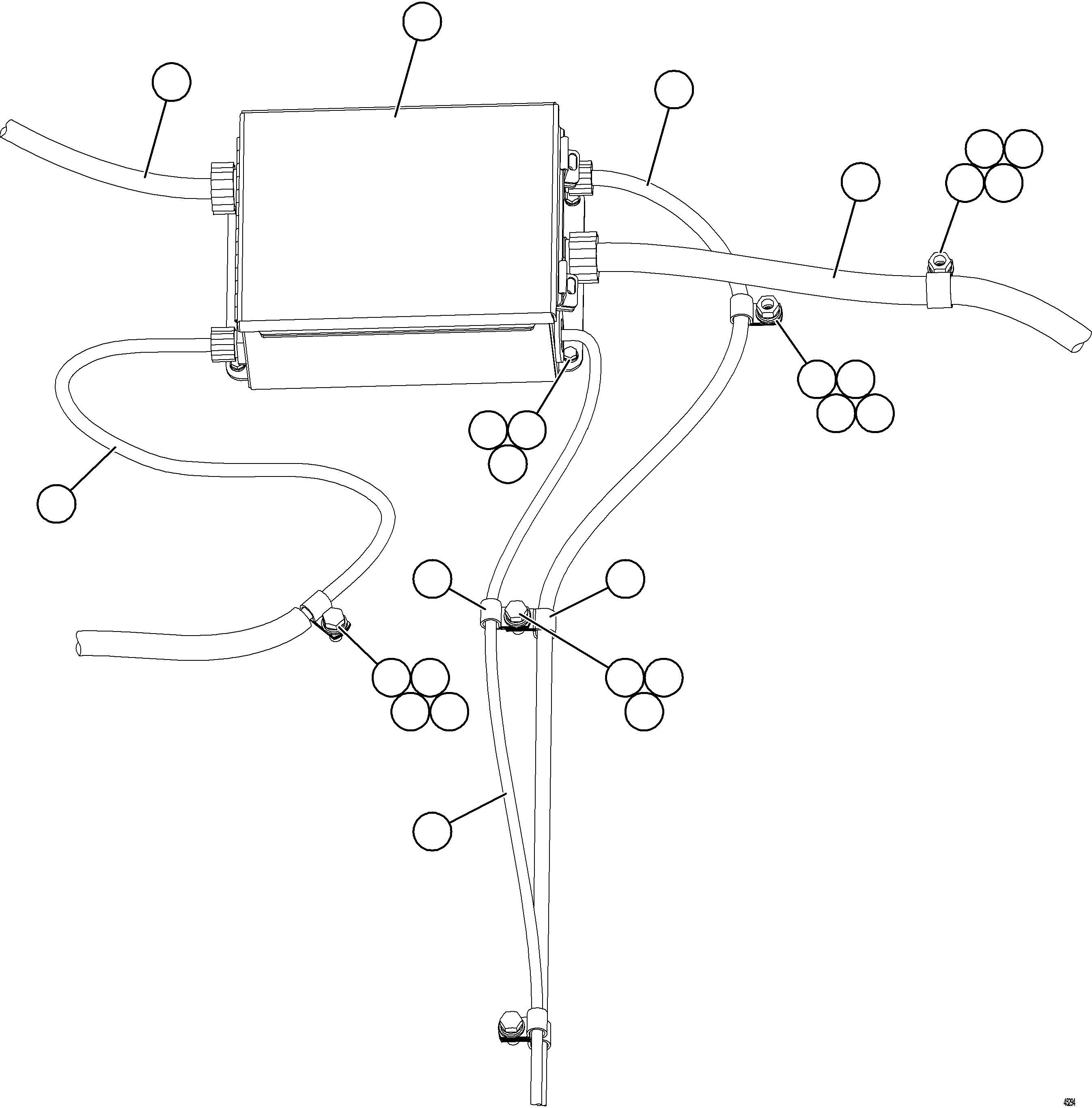 Komatsu parts book diagram for AFE69-P 730E-8 S/N A40063  BUENAVISTA: RH JUNCTION BOX INSTALLATION & WIRING